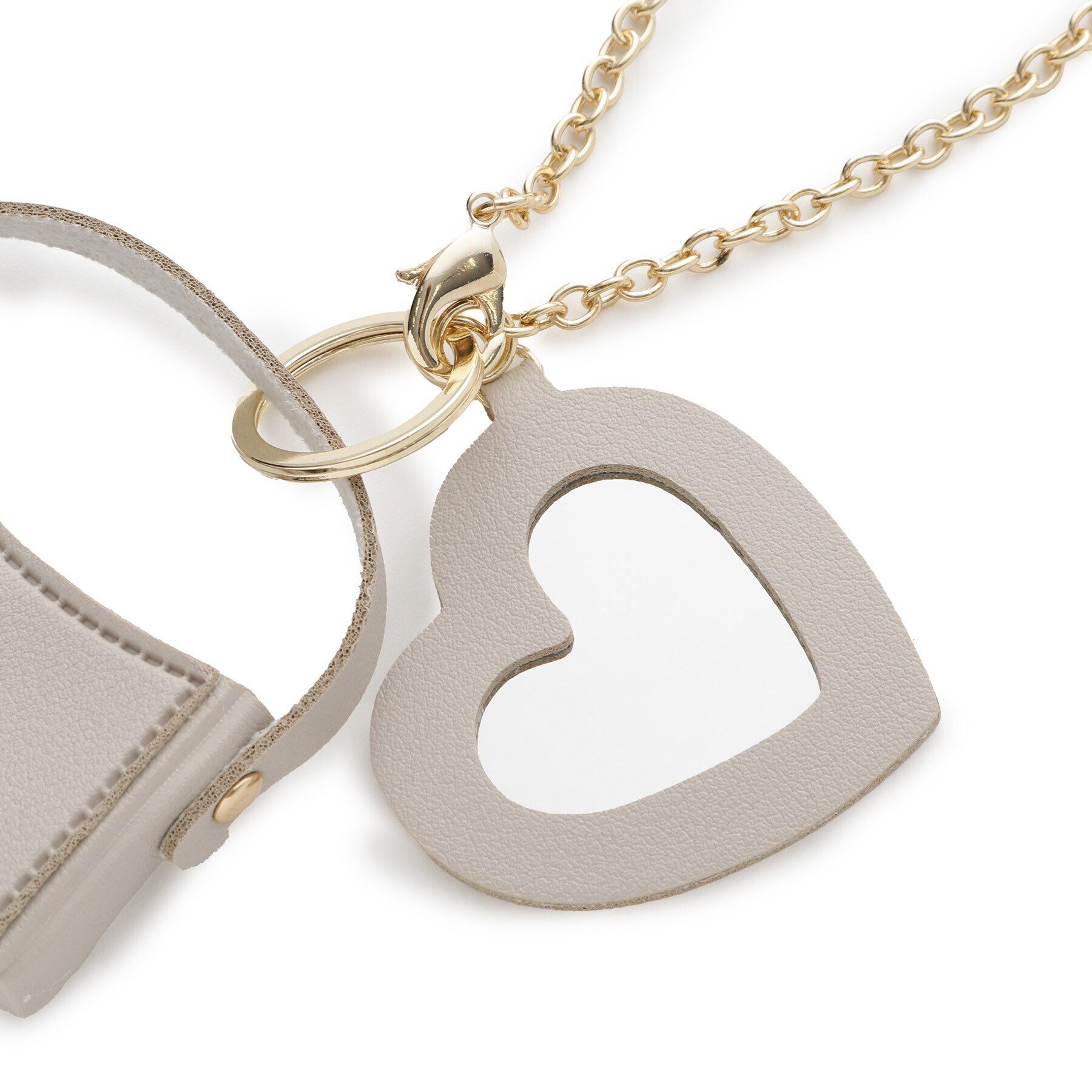 grove「ミニマムバッグハートミラーチャーム」|キーケース|