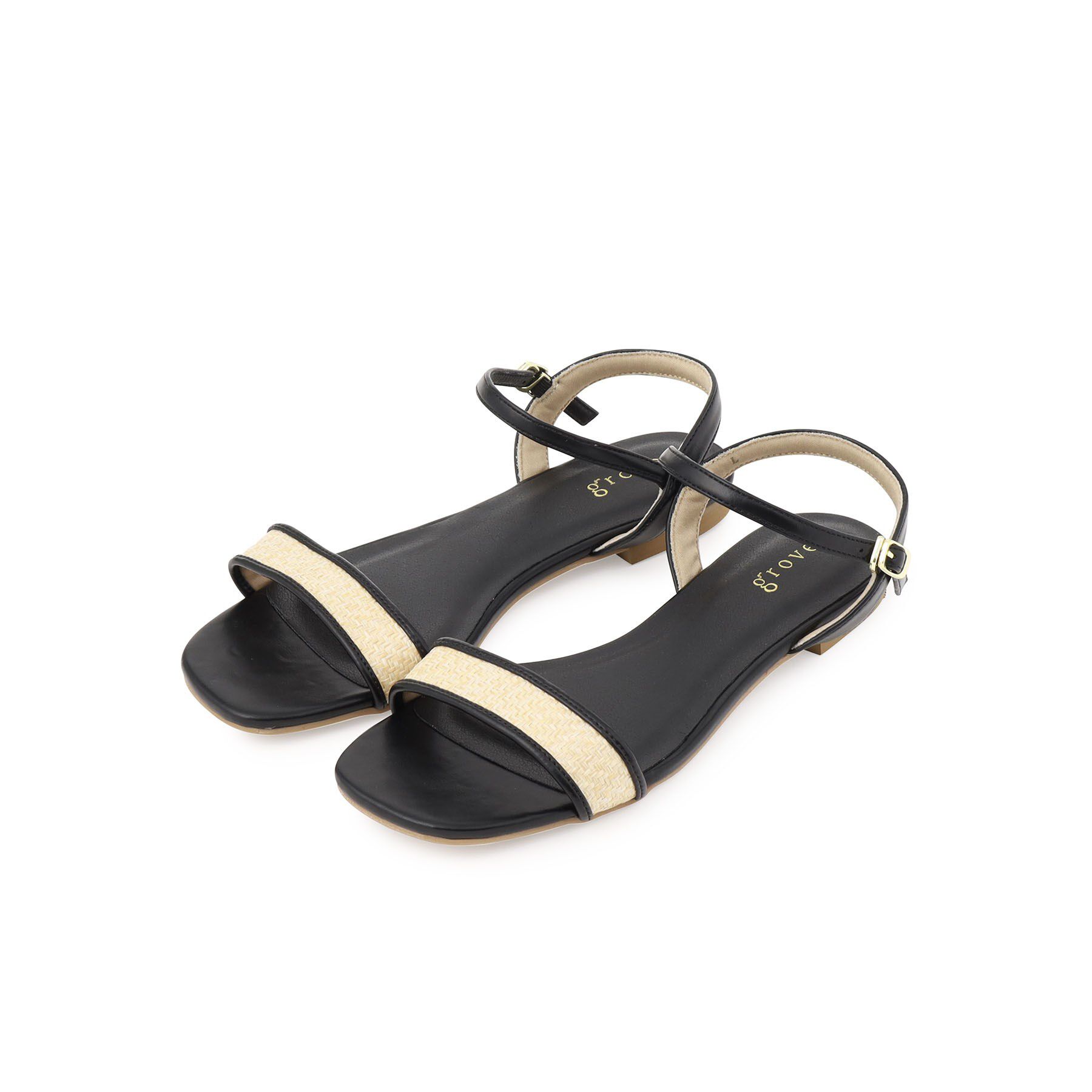 grove「アンクルストラップアソートフラットサンダル」|サンダル|雑材コンビ(119)