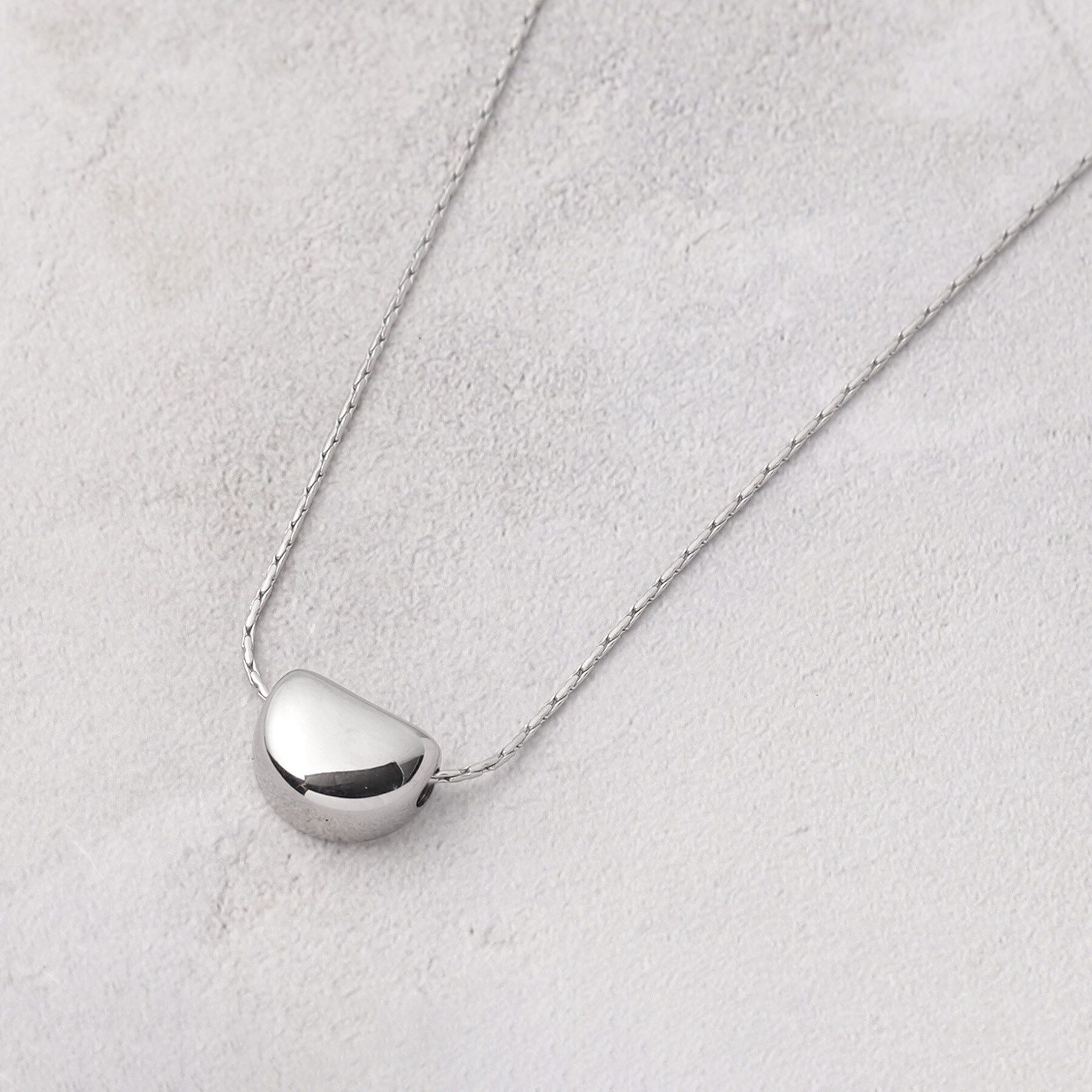 grove「【ステンレス】メタル通しネックレス」|ネックレス|