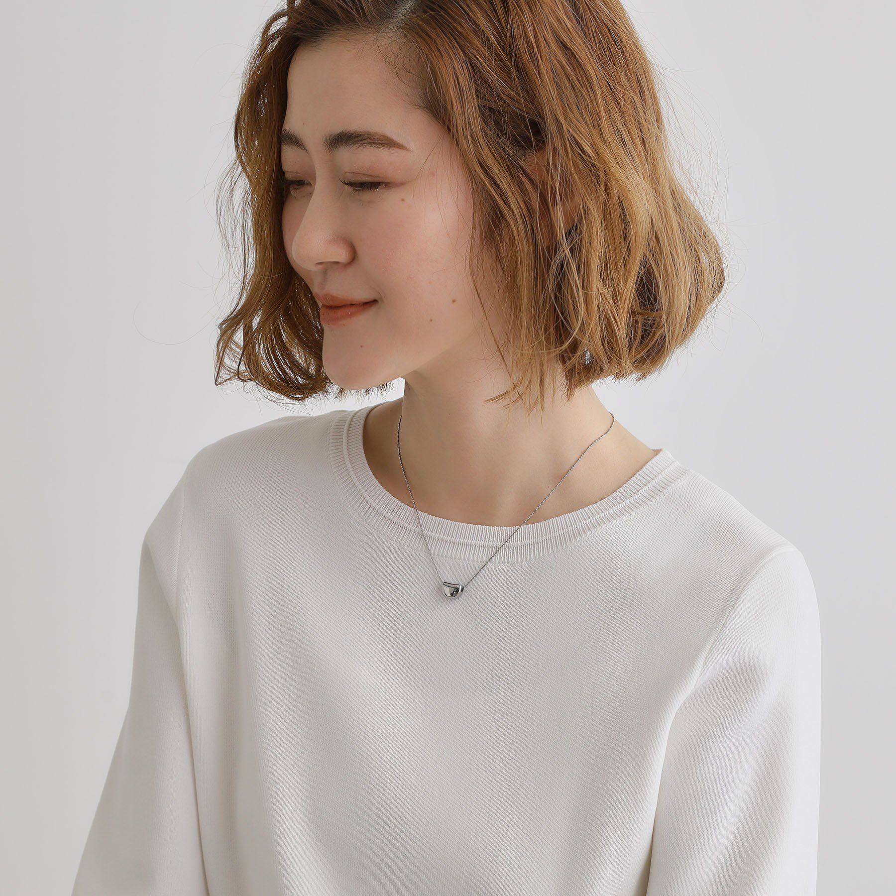 grove「【ステンレス】メタル通しネックレス」|ネックレス|