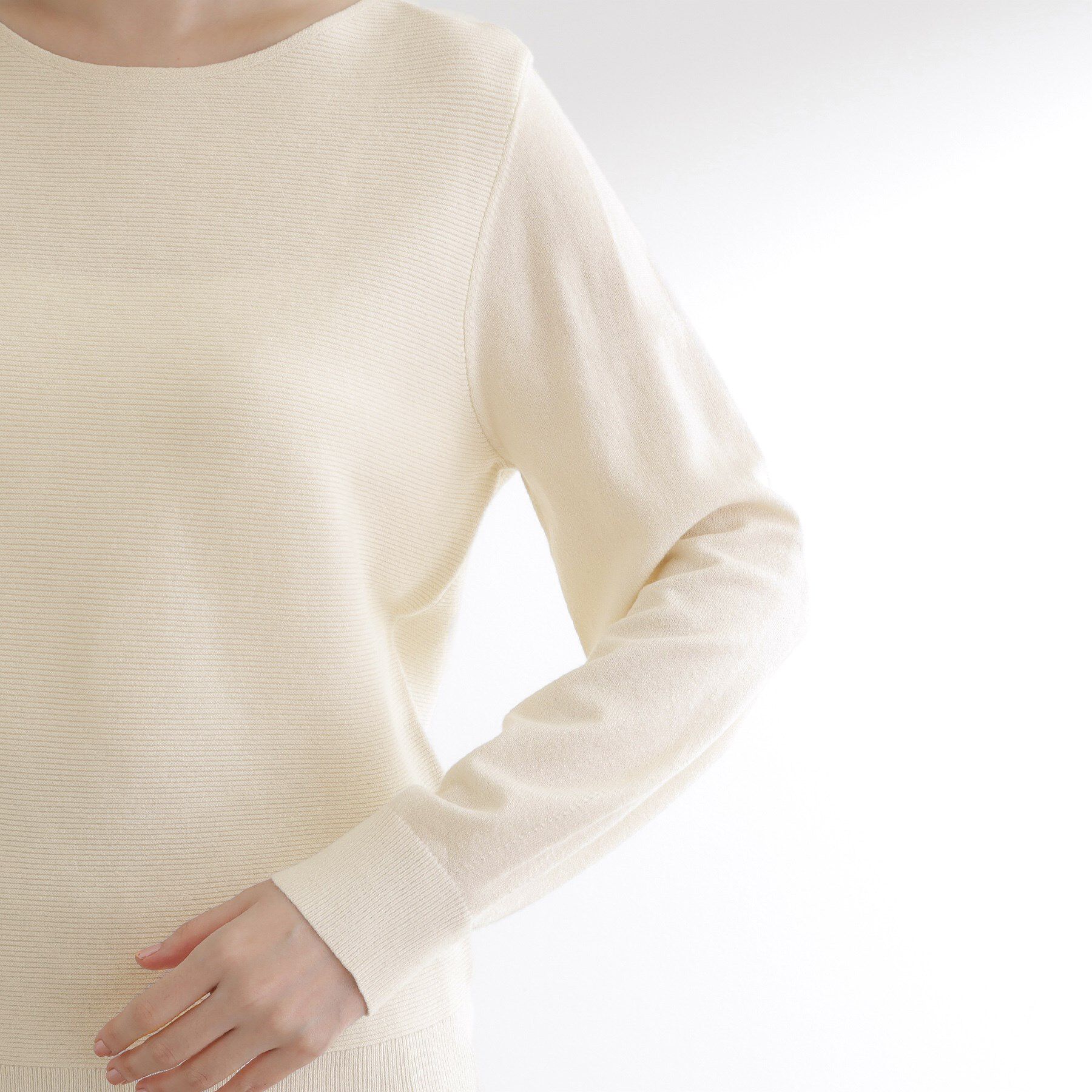 grove「【最終お値下げ！】ガーターボートネックプルオーバー【洗える/毛玉軽減】」|ニット・セーター|