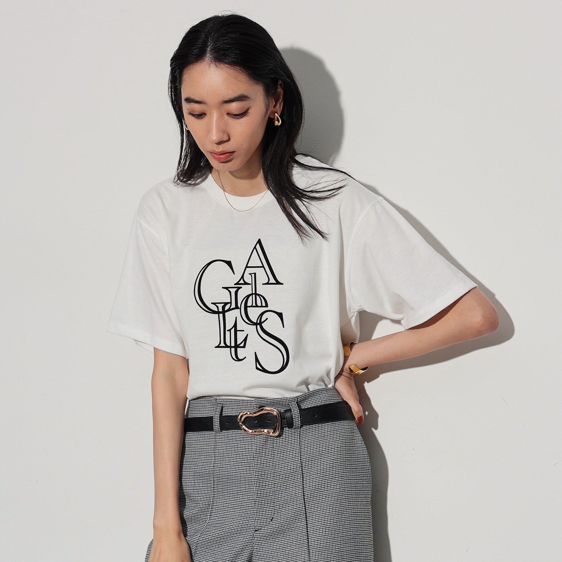 GALLEST「アートロゴTシャツ」|Tシャツ・カットソー|ホワイト(001)