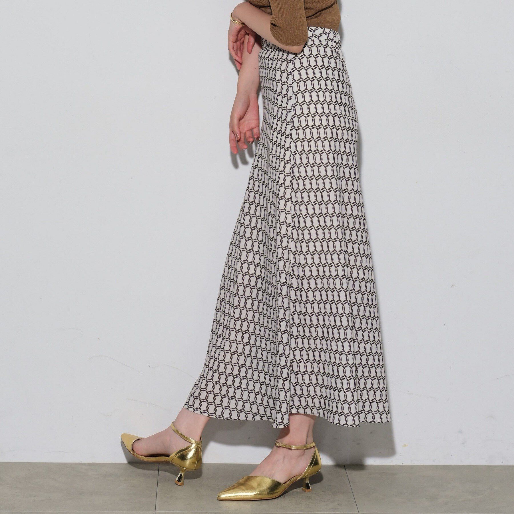 GALLEST「ヴィンテージ柄フレアスカート」|スカート|