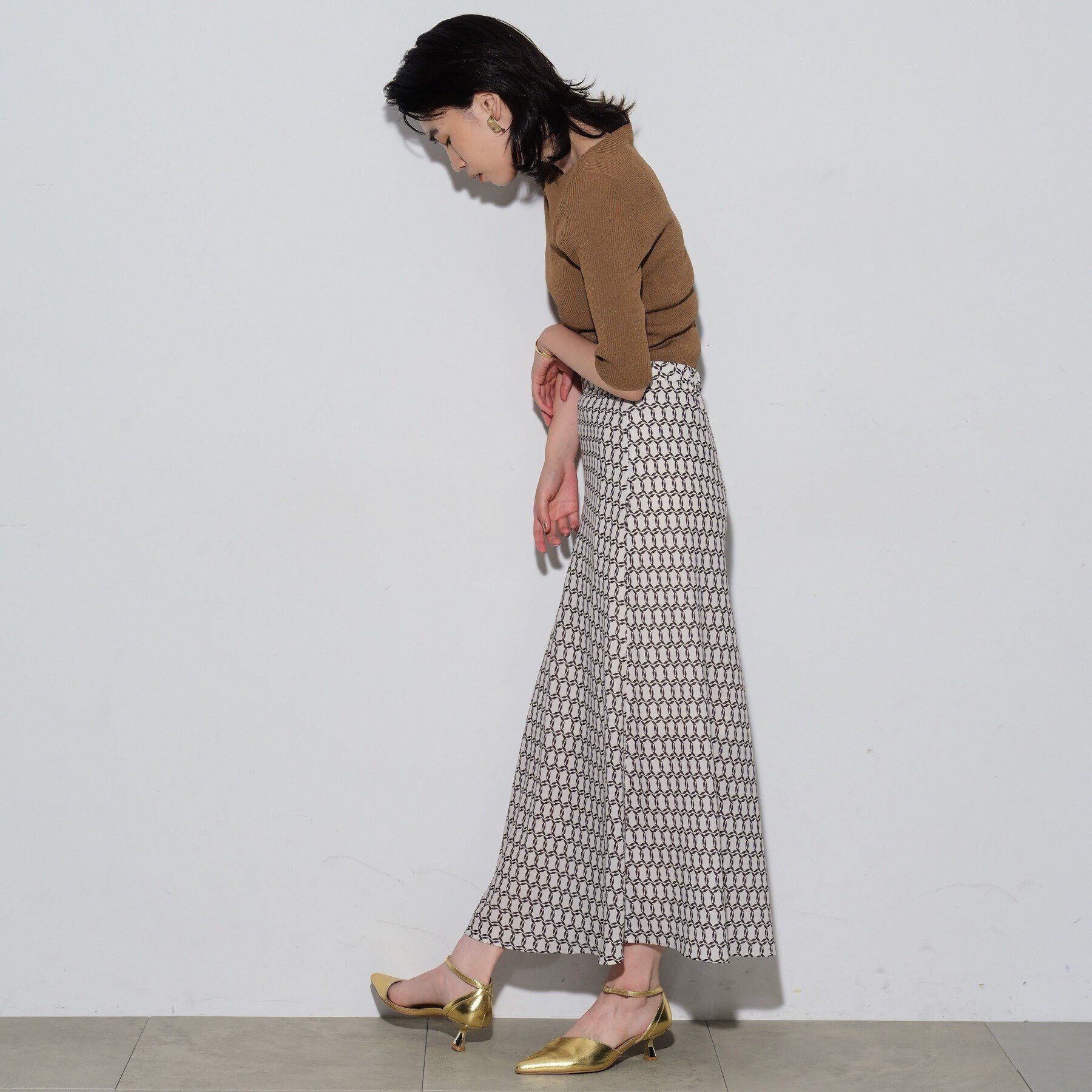 GALLEST「ヴィンテージ柄フレアスカート」|スカート|