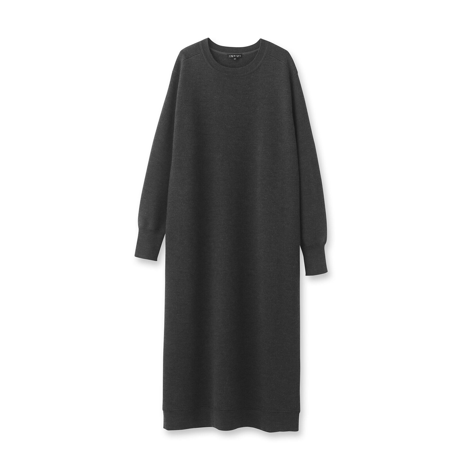 INDIVI「【ウール混／洗える】スムースニットワンピース」|ワンピース|