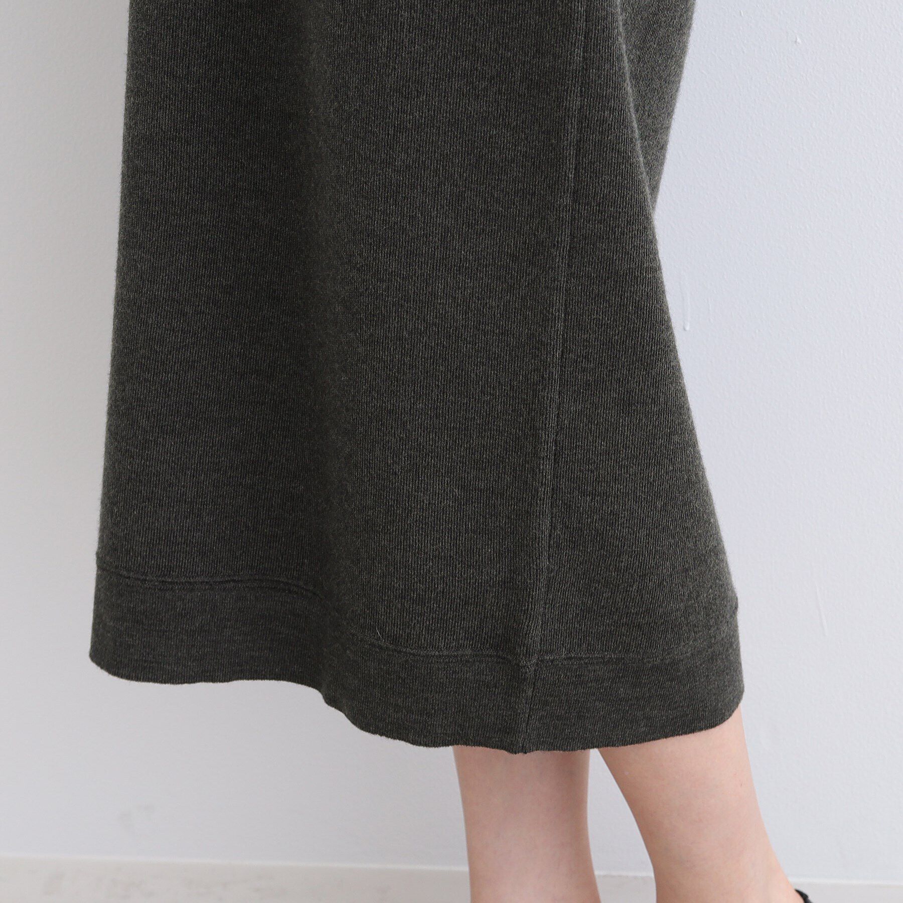 INDIVI「【ウール混／洗える】スムースニットワンピース」|ワンピース|