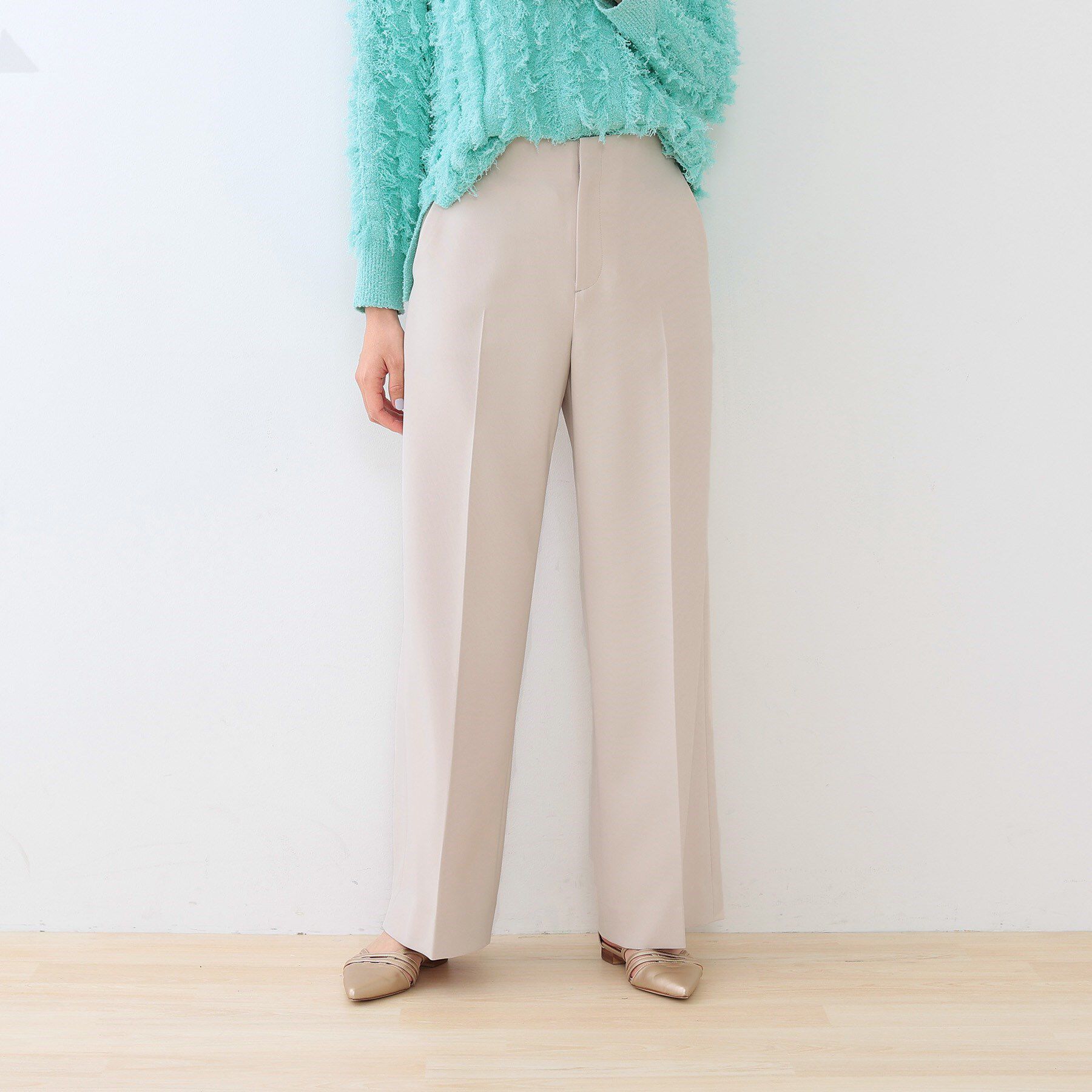 INDIVI「【復活！褒められパンツ】ストレッチ ワイドパンツ」|その他|