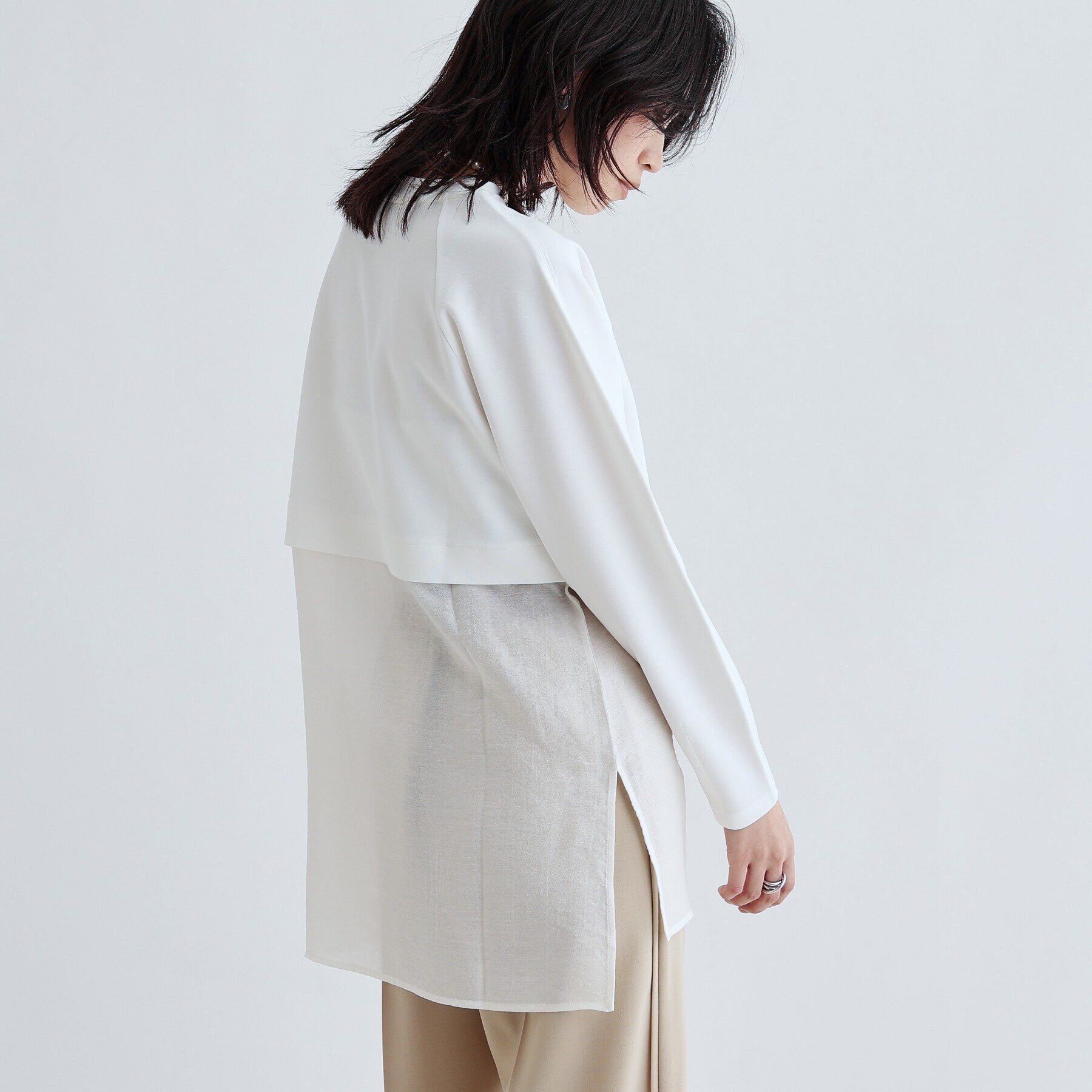 GALLEST「ボンディングチュールトップス」|Tシャツ・カットソー|