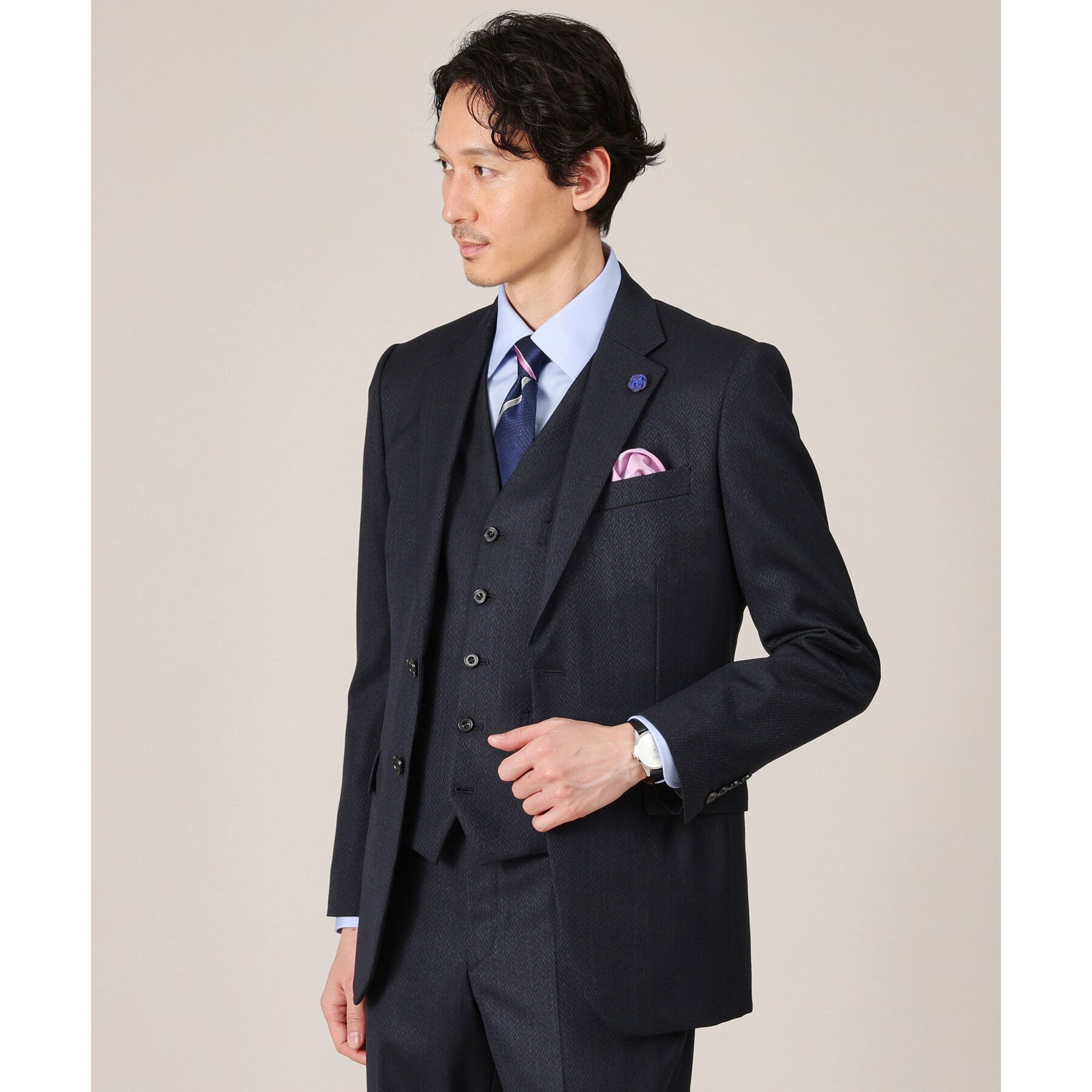 TAKEO KIKUCHI「【Made in JAPAN】矢絣（やがすり）ベスト／ スリーピース対応」|スーツ|