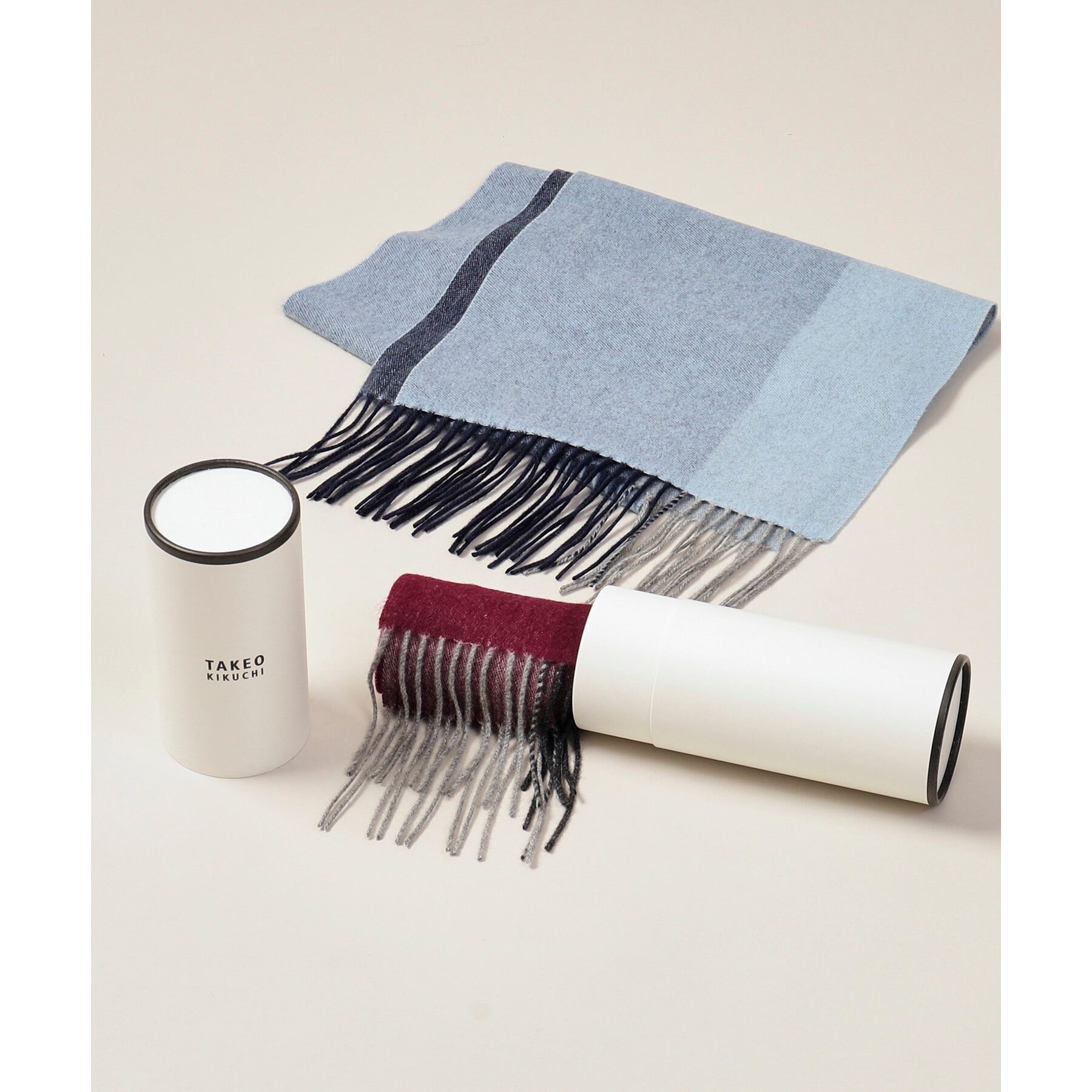 TAKEO KIKUCHI「【カシミヤ100%】パネル カシミヤマフラー」|ストール|