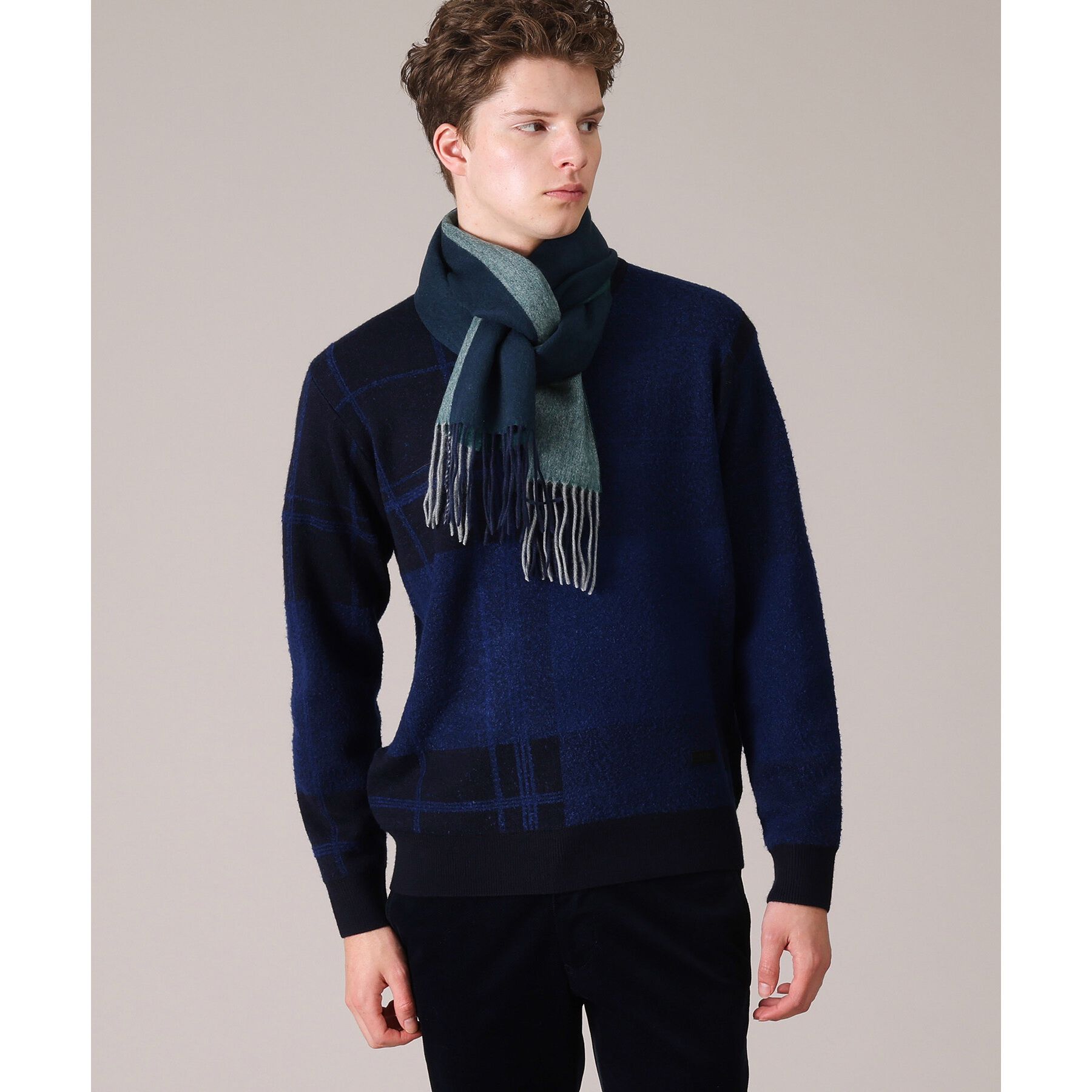 TAKEO KIKUCHI「【カシミヤ100%】パネル カシミヤマフラー」|ストール|