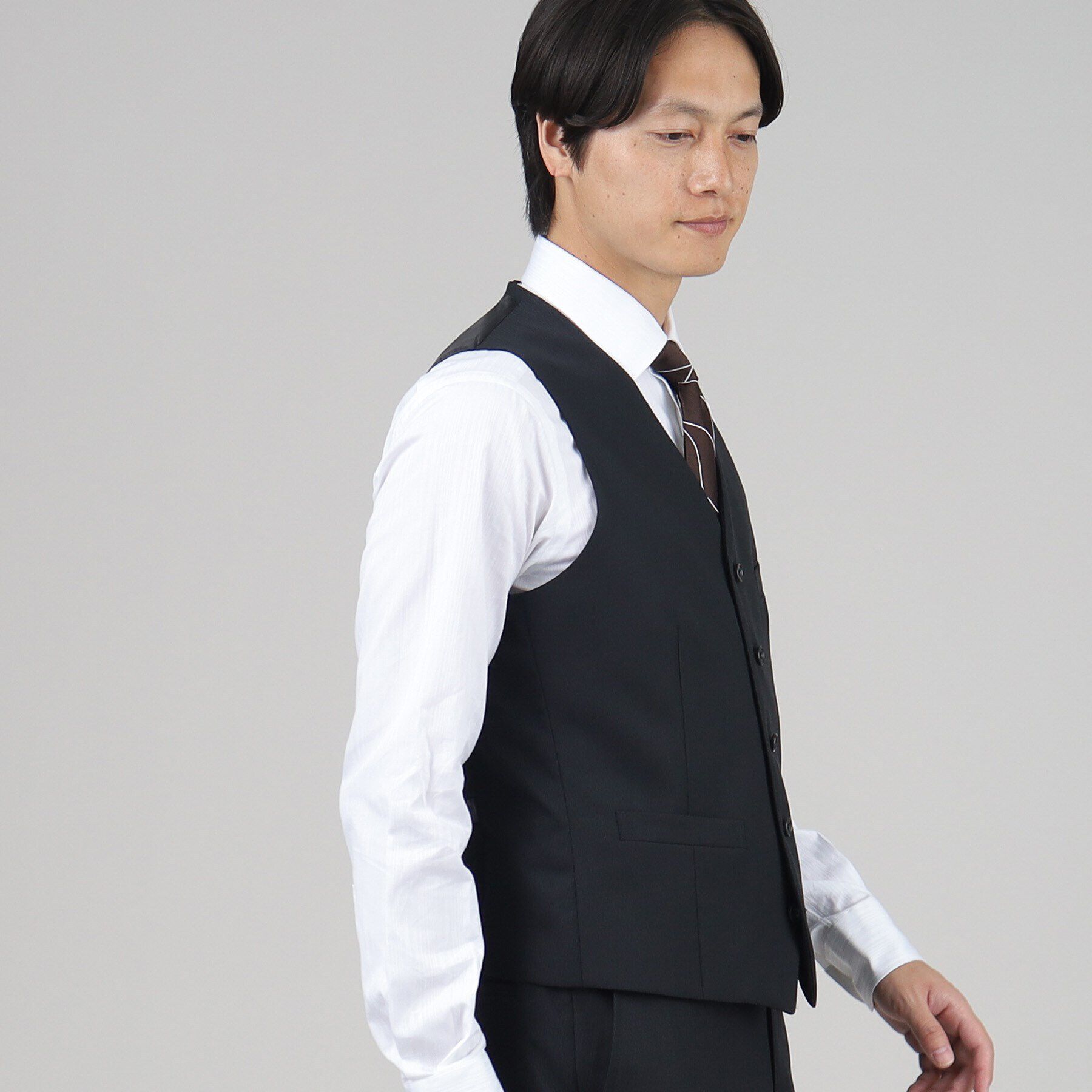 TAKEO KIKUCHI「マイクロデザイン ベスト」|スーツ|
