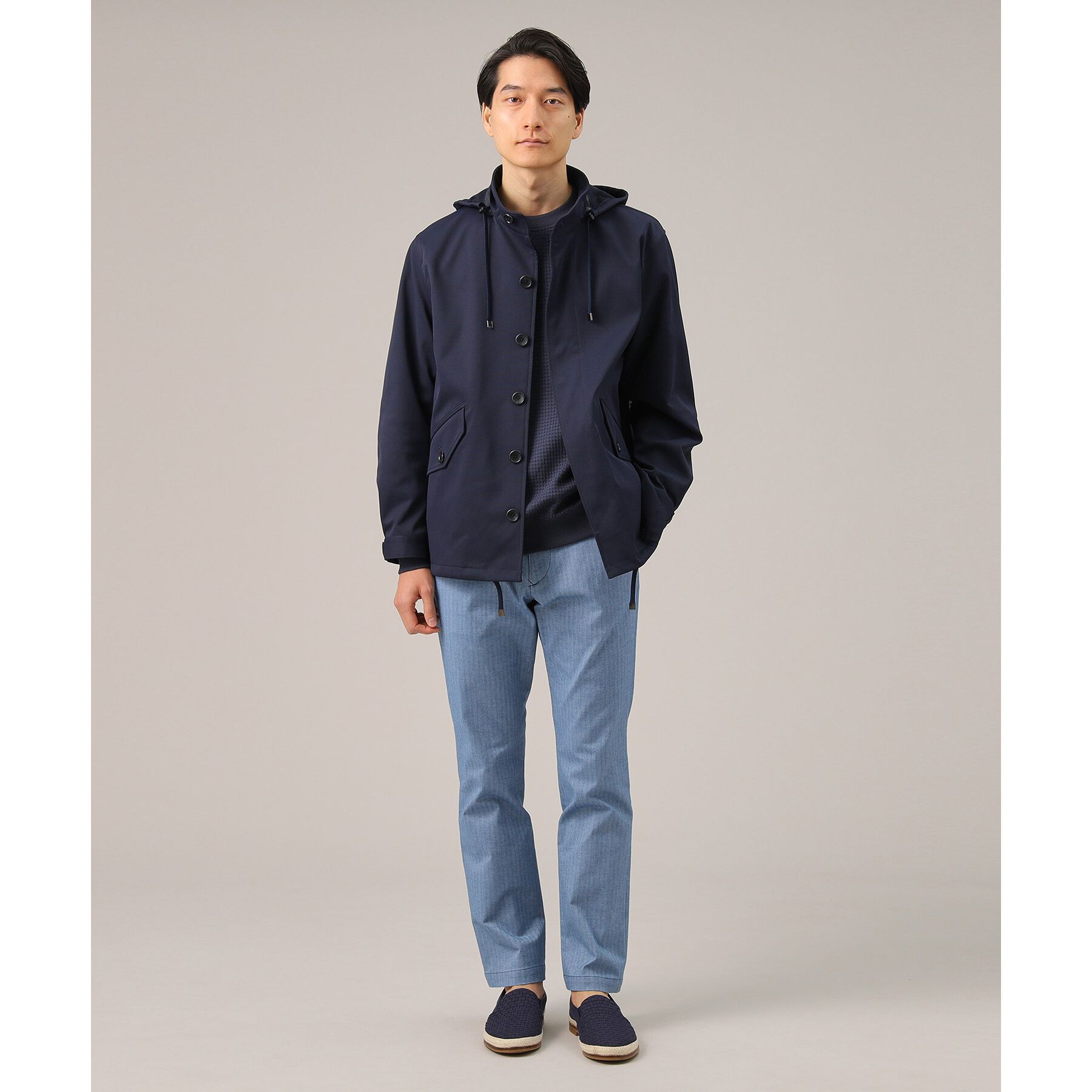 TAKEO KIKUCHI「【Made in JAPAN】播州織 ヘリンボン ストレート パンツ」|その他|