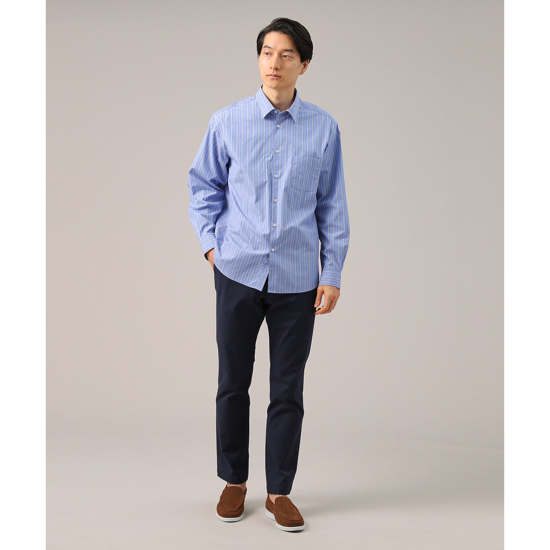 TAKEO KIKUCHI「【Made in JAPAN】播州織 ヘリンボン ストレート パンツ」|その他|