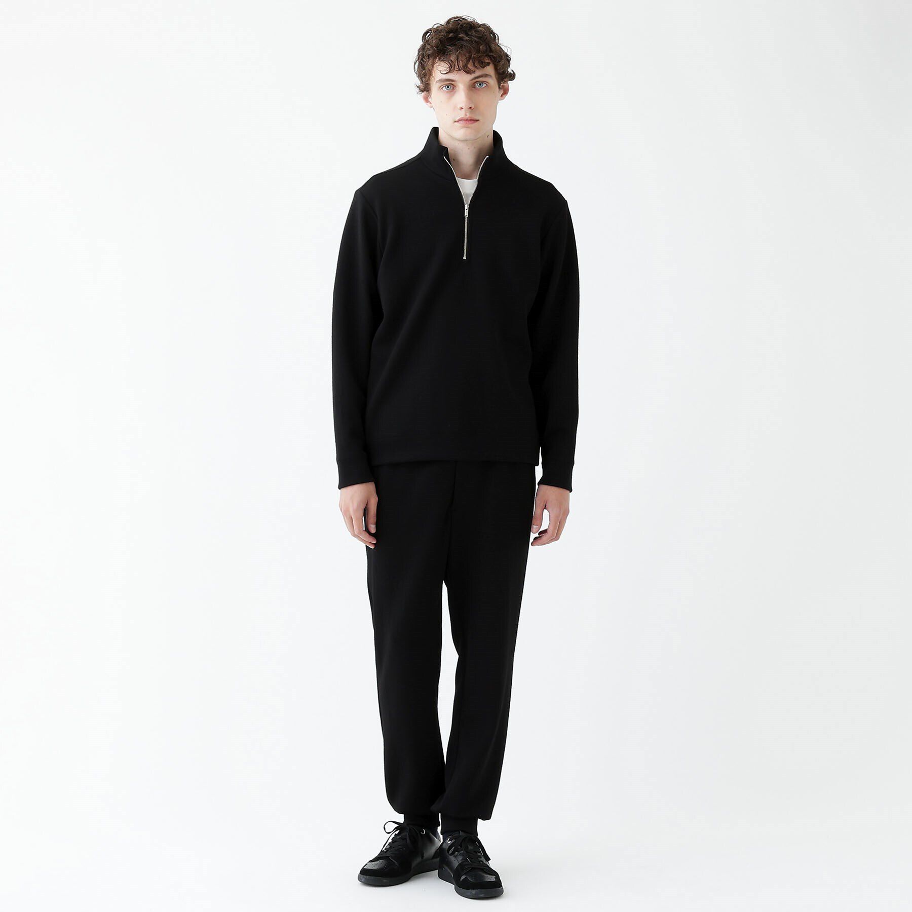 TAKEO KIKUCHI「【THE FLAGSHIP】ウール ダンボール ハーフジップ プルオーバー」|Tシャツ・カットソー|