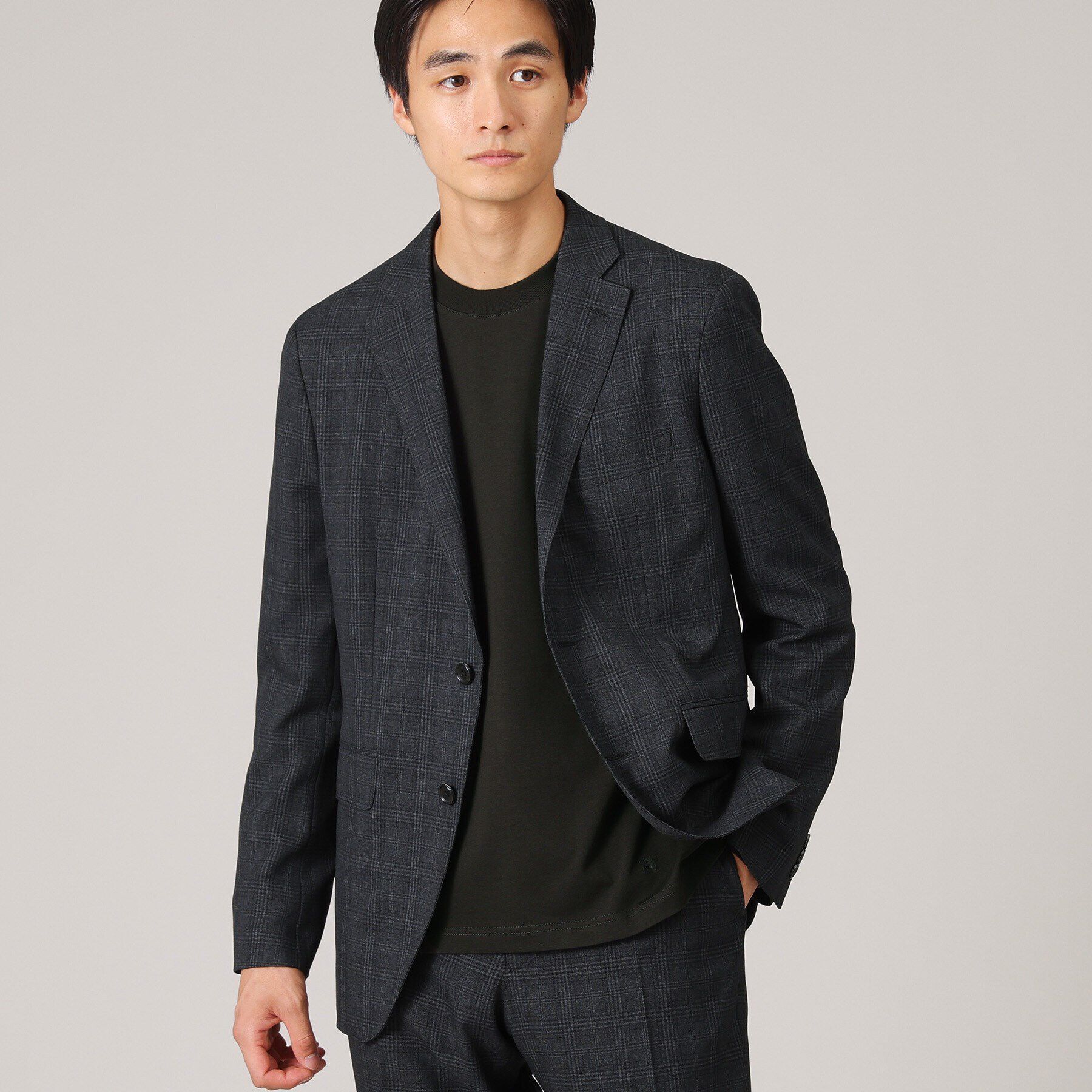 TAKEO KIKUCHI「【抗菌防臭/ジャケット対応】テーラード 長袖Tシャツ」|Tシャツ・カットソー|