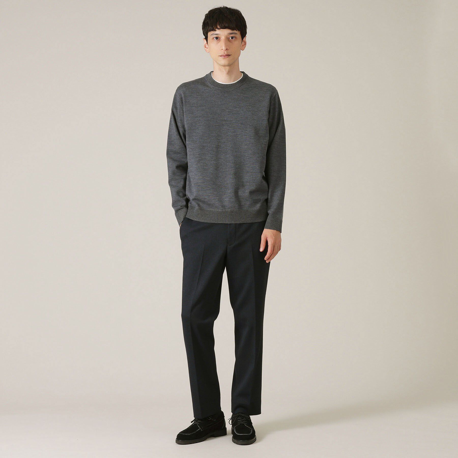 TAKEO KIKUCHI「【アンチピリング】クルーネック ニット」|ニット・セーター|