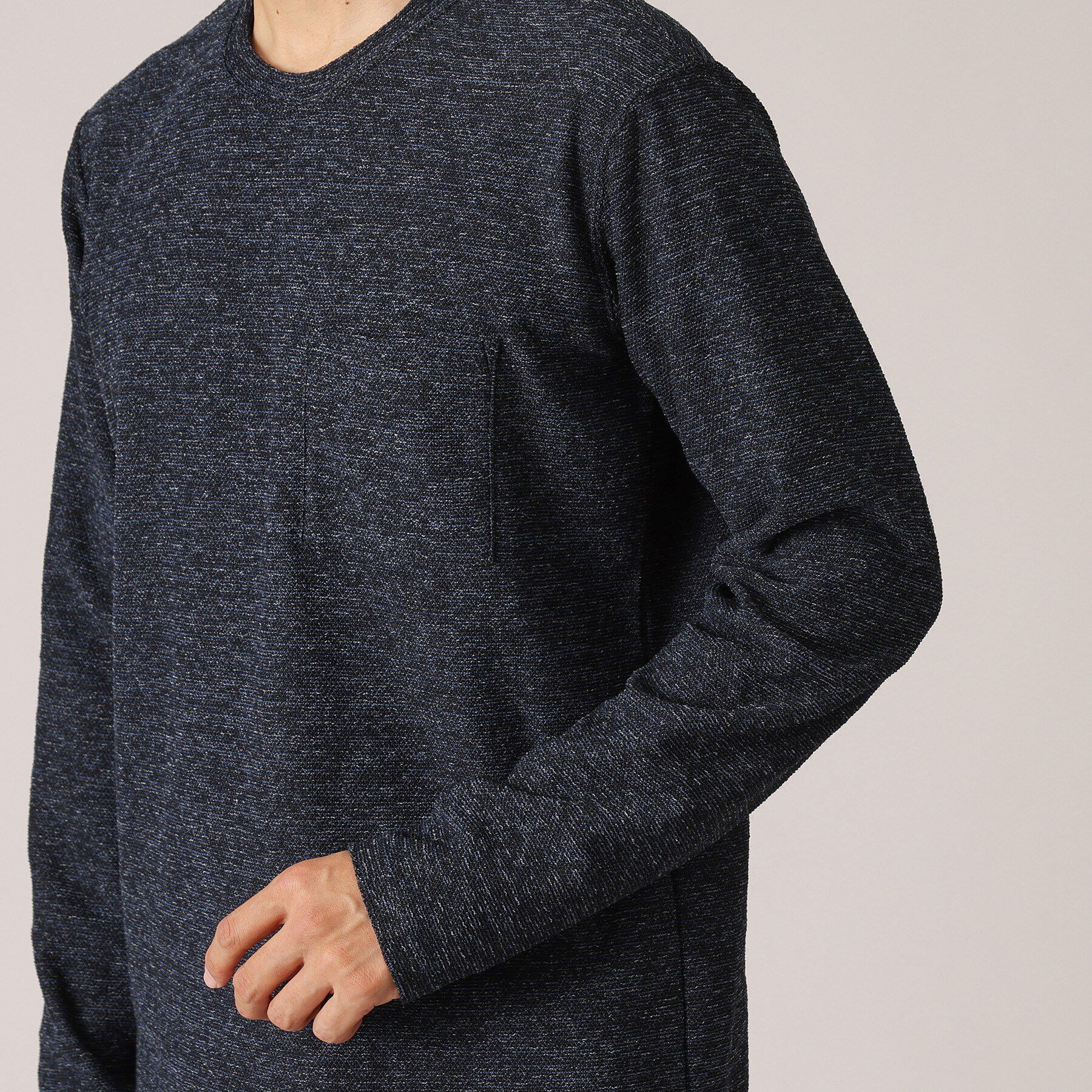 TAKEO KIKUCHI「【尾州織】ウールブレンド パイルカットソー」|Tシャツ・カットソー|