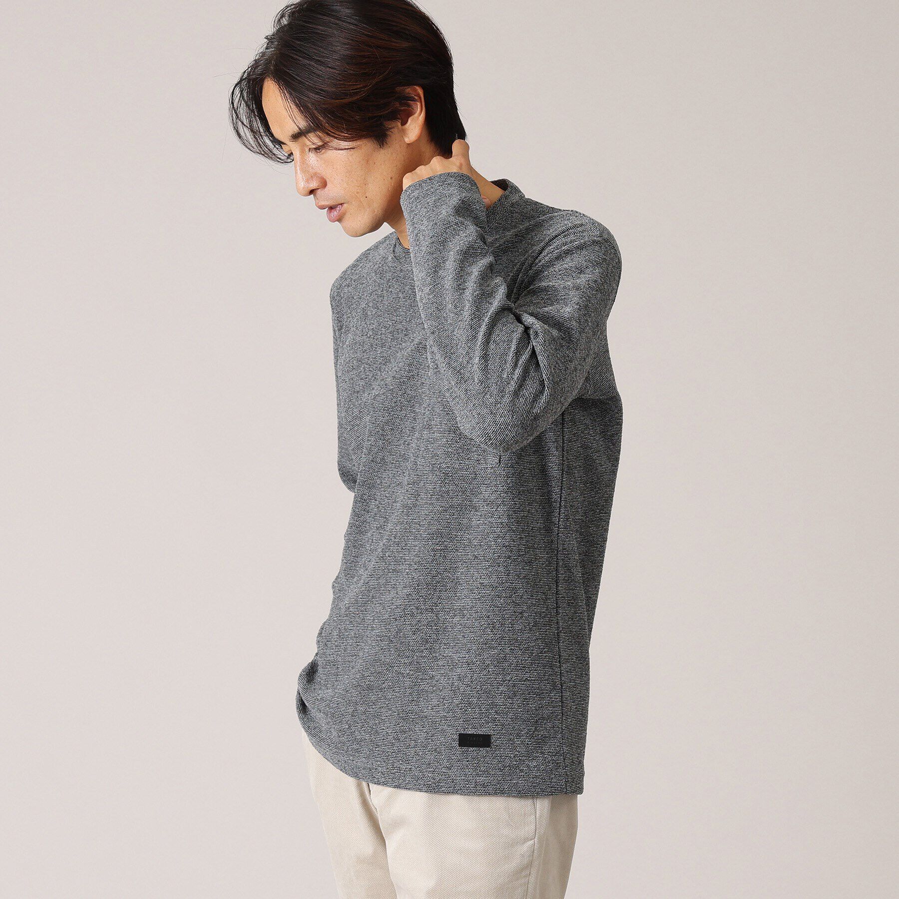 TAKEO KIKUCHI「【尾州織】ウールブレンド パイルカットソー」|Tシャツ・カットソー|