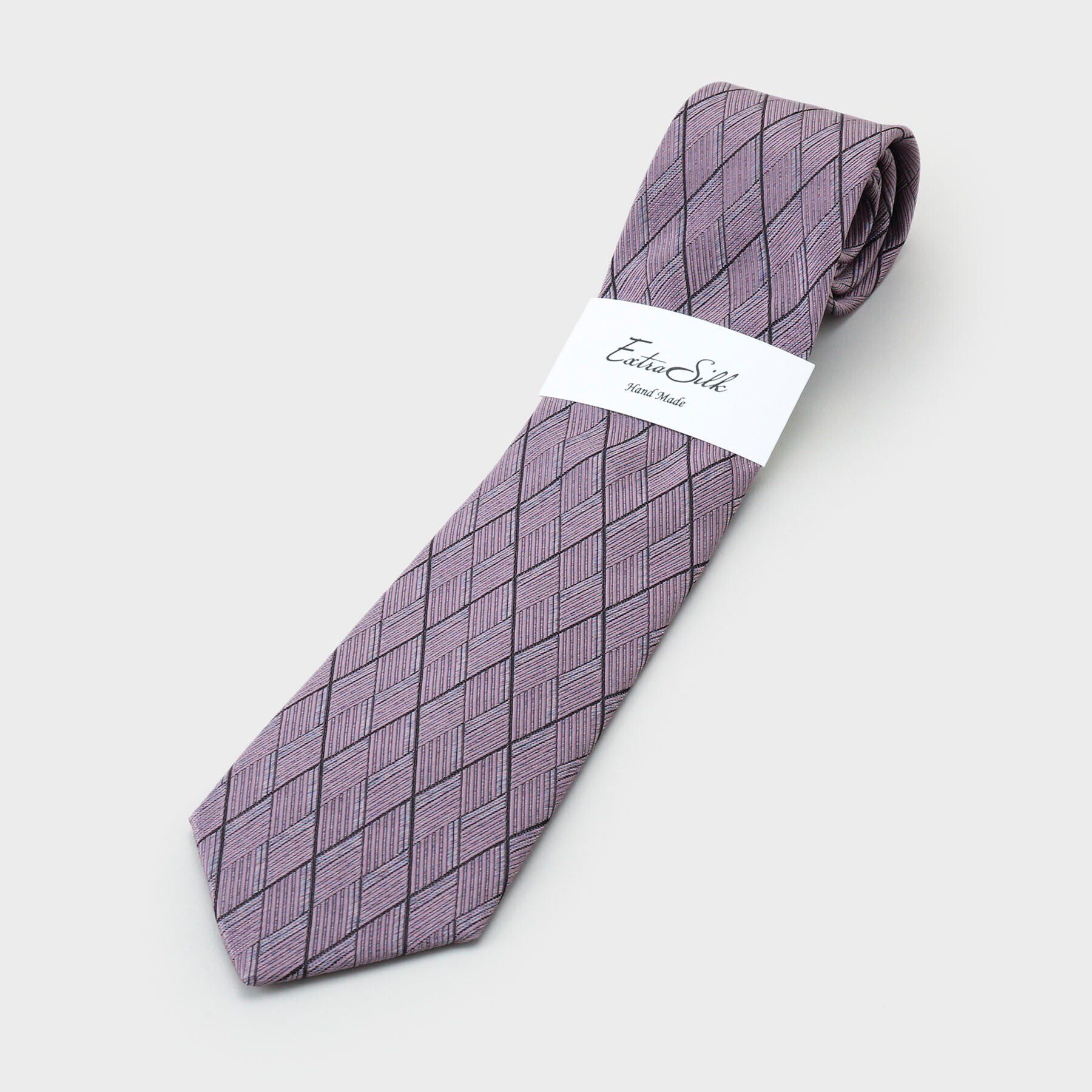 TAKEO KIKUCHI「菱文様（ひしもん）エクストラシルク　ネクタイ」|ネクタイ・蝶ネクタイ|ピンク(571)