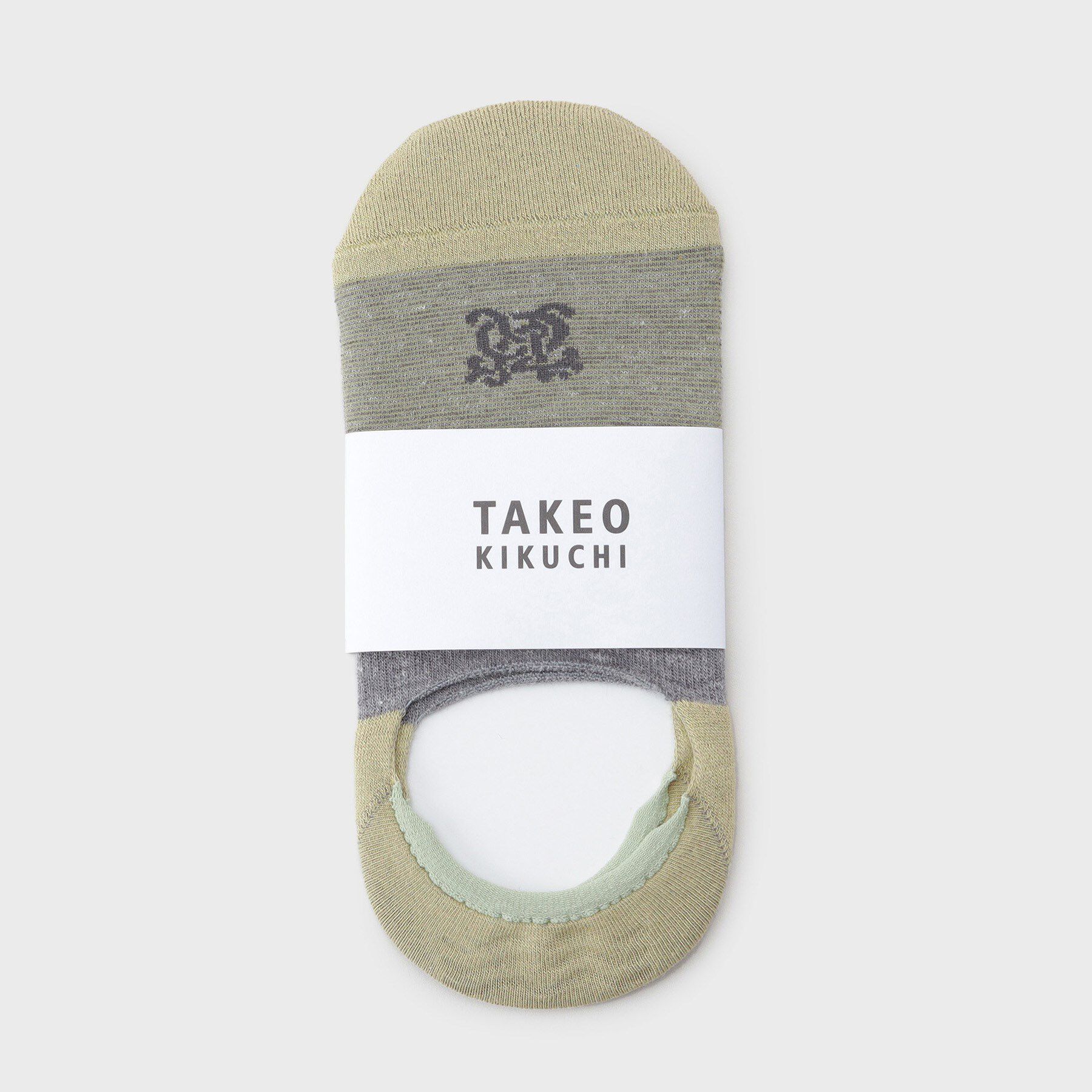 TAKEO KIKUCHI「ミジンボーダーカバーソックス」|ソックス|グレー(012)