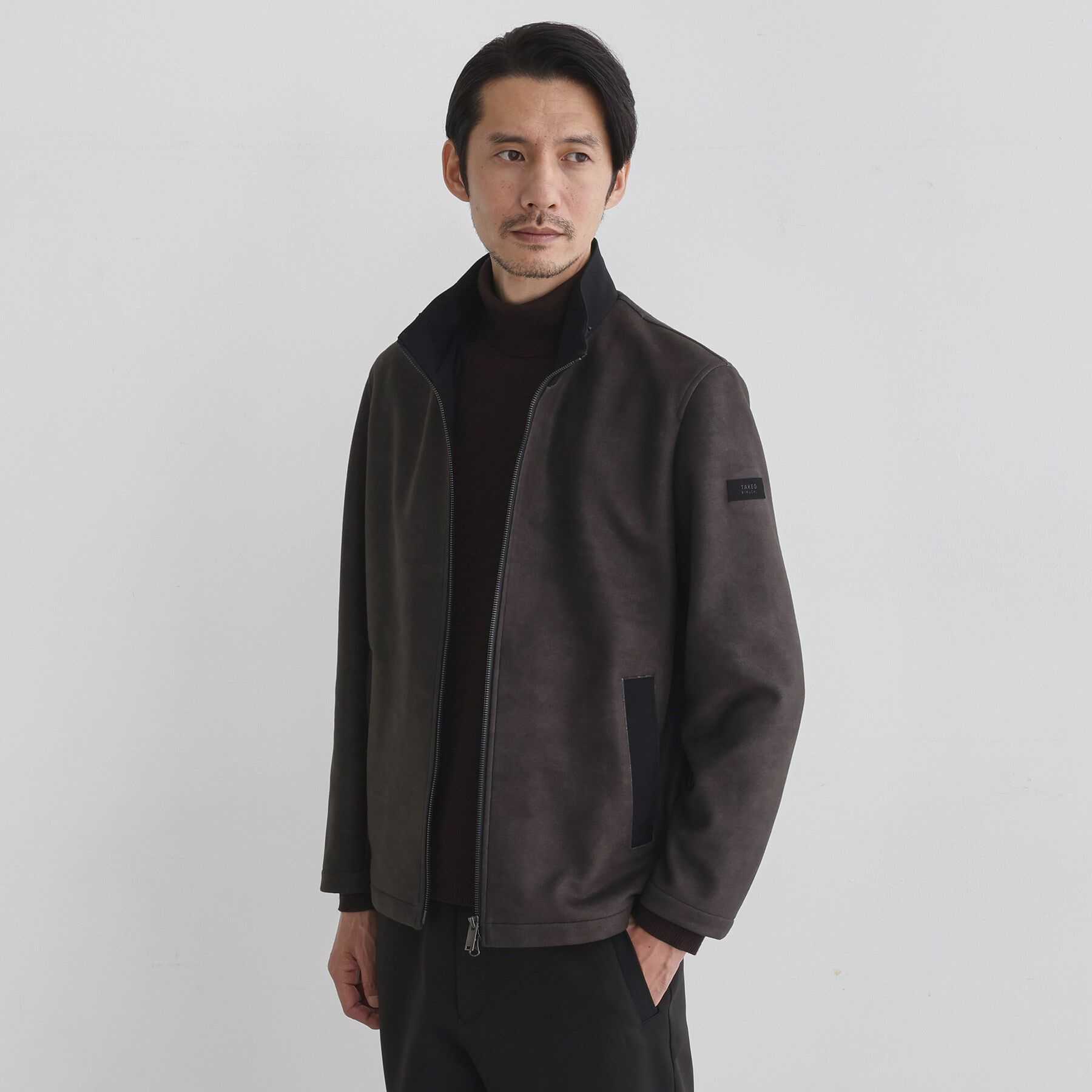 TAKEO KIKUCHI「【JUST ONE LAYER】ダウンファブリック ジップアップ フード ブルゾン」|ブルゾン・スタジャン|
