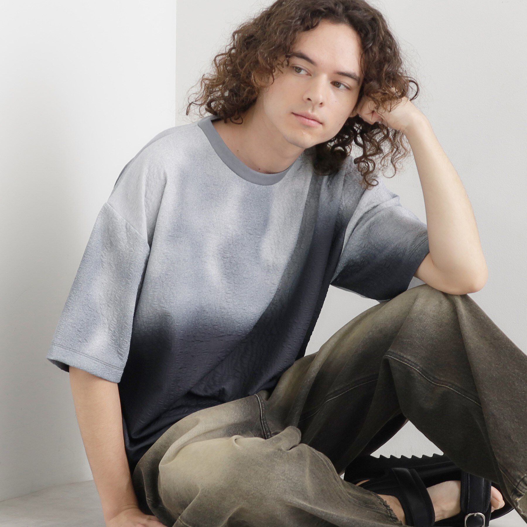 tk.TAKEO KIKUCHI「ブラーフクレジャカードカットソー」|Tシャツ・カットソー|