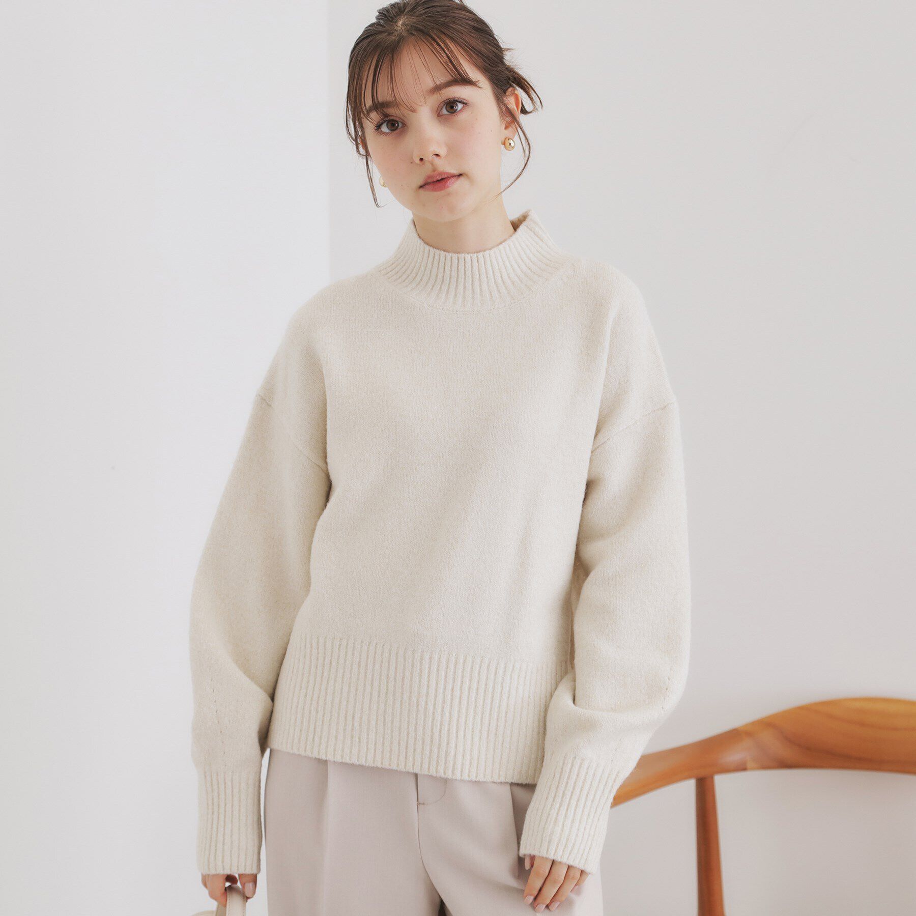 index「《5color/S-LLsize》ミックスカラーラメハイネックニット【洗濯機洗い可】」|ニット・セーター|