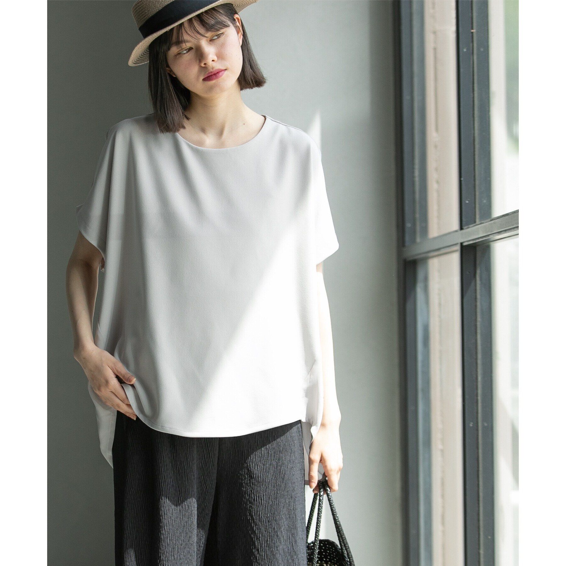 OPAQUE.CLIP「UV ドッキングドルマントップス【洗濯機洗い可】」|Tシャツ・カットソー|