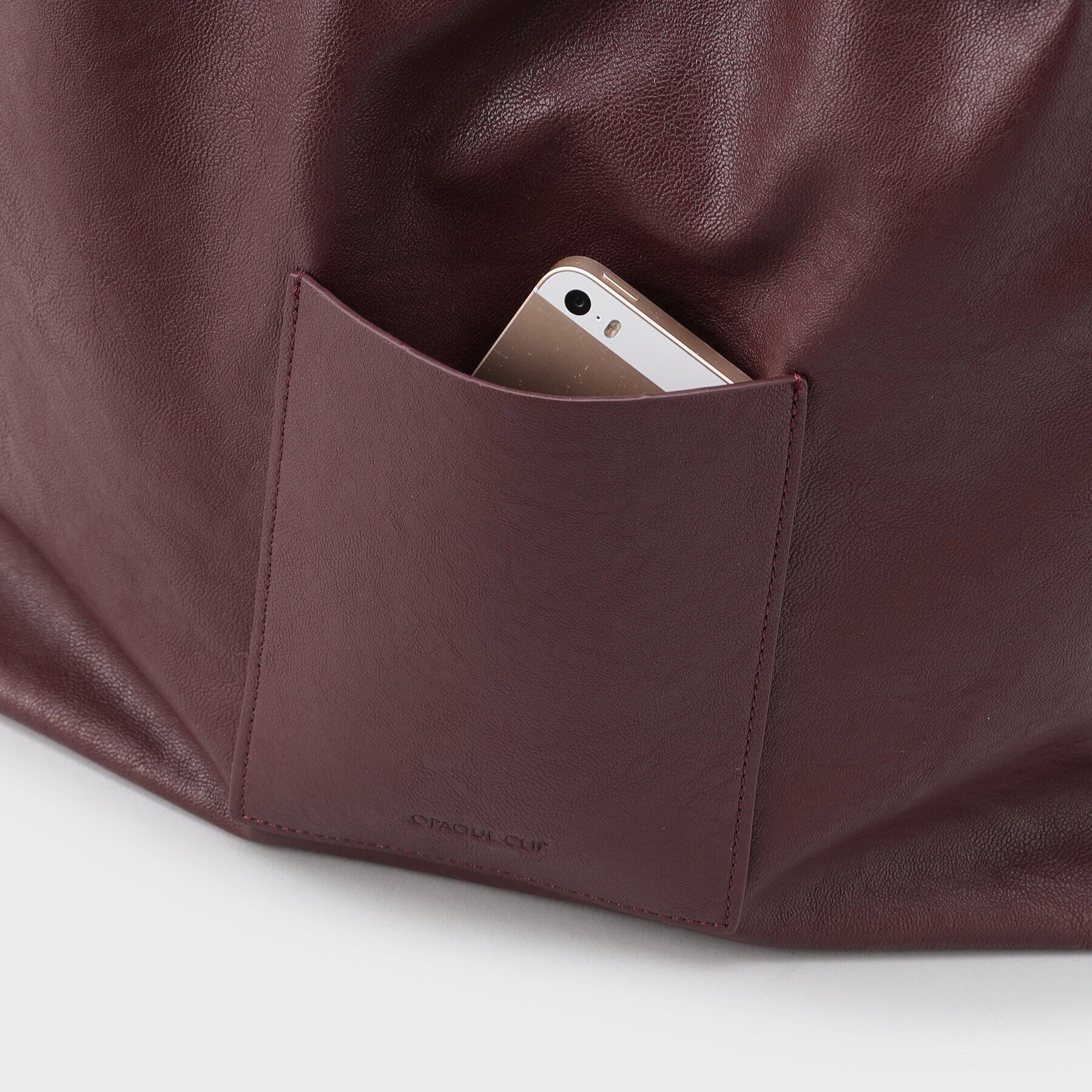 OPAQUE.CLIP「【A4サイズ対応】ソフト合皮巾着ドローストリングトートバッグ」|トートバッグ|