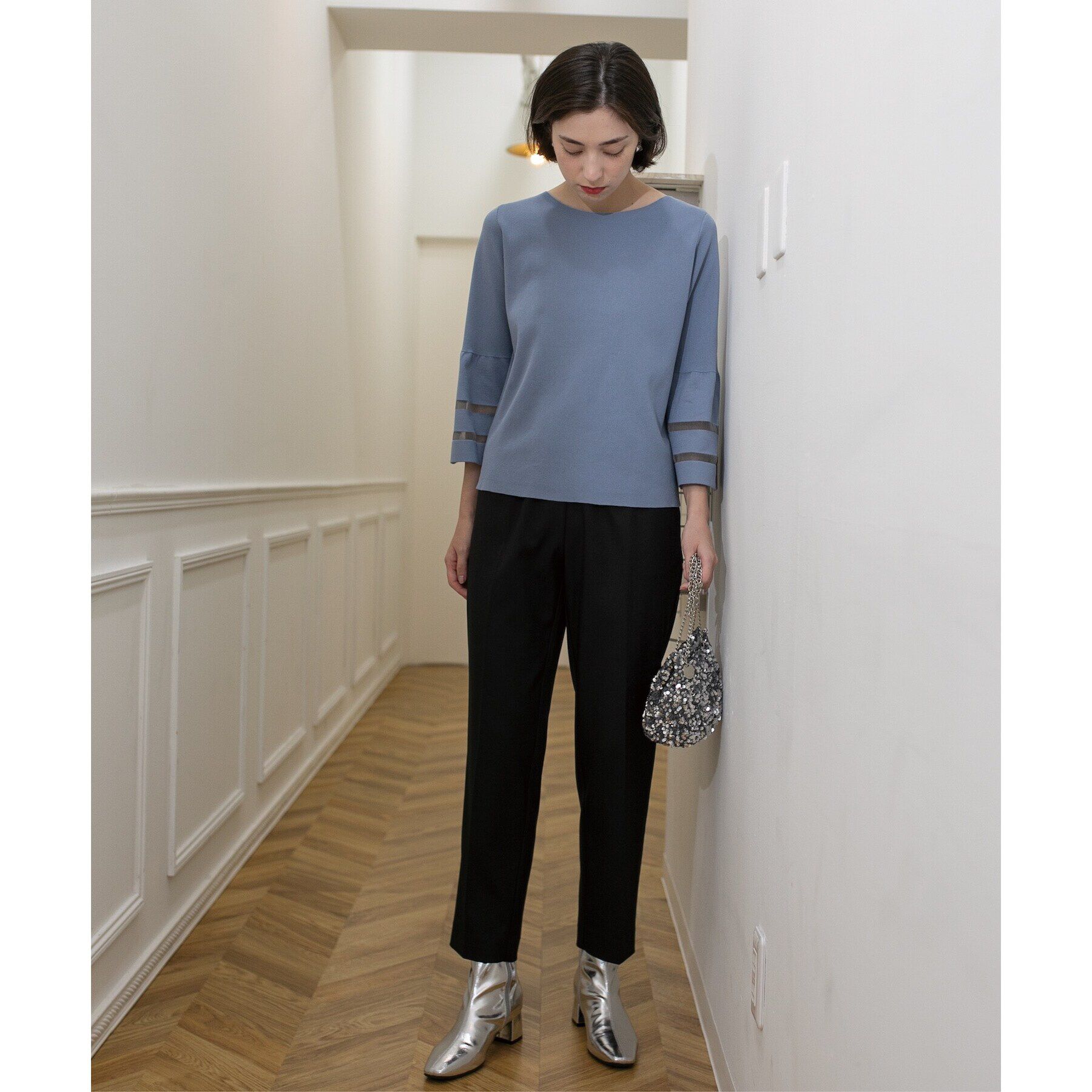 OPAQUE.CLIP「美脚ストレッチイージーテーパードパンツ【洗濯機洗い可】」|その他|