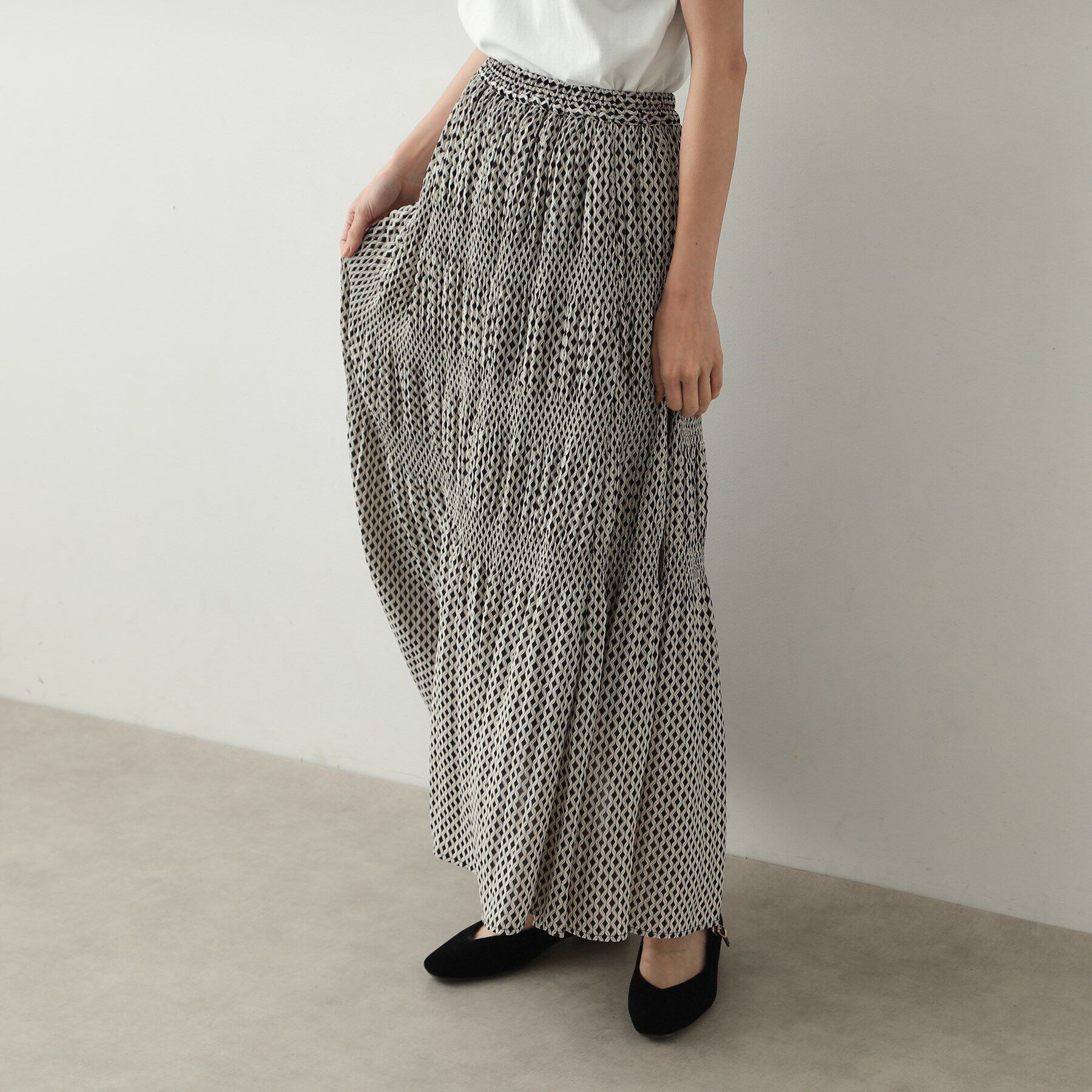 OPAQUE.CLIP「マジョリカプリーツフレアスカート【洗濯機洗い可】」|スカート|