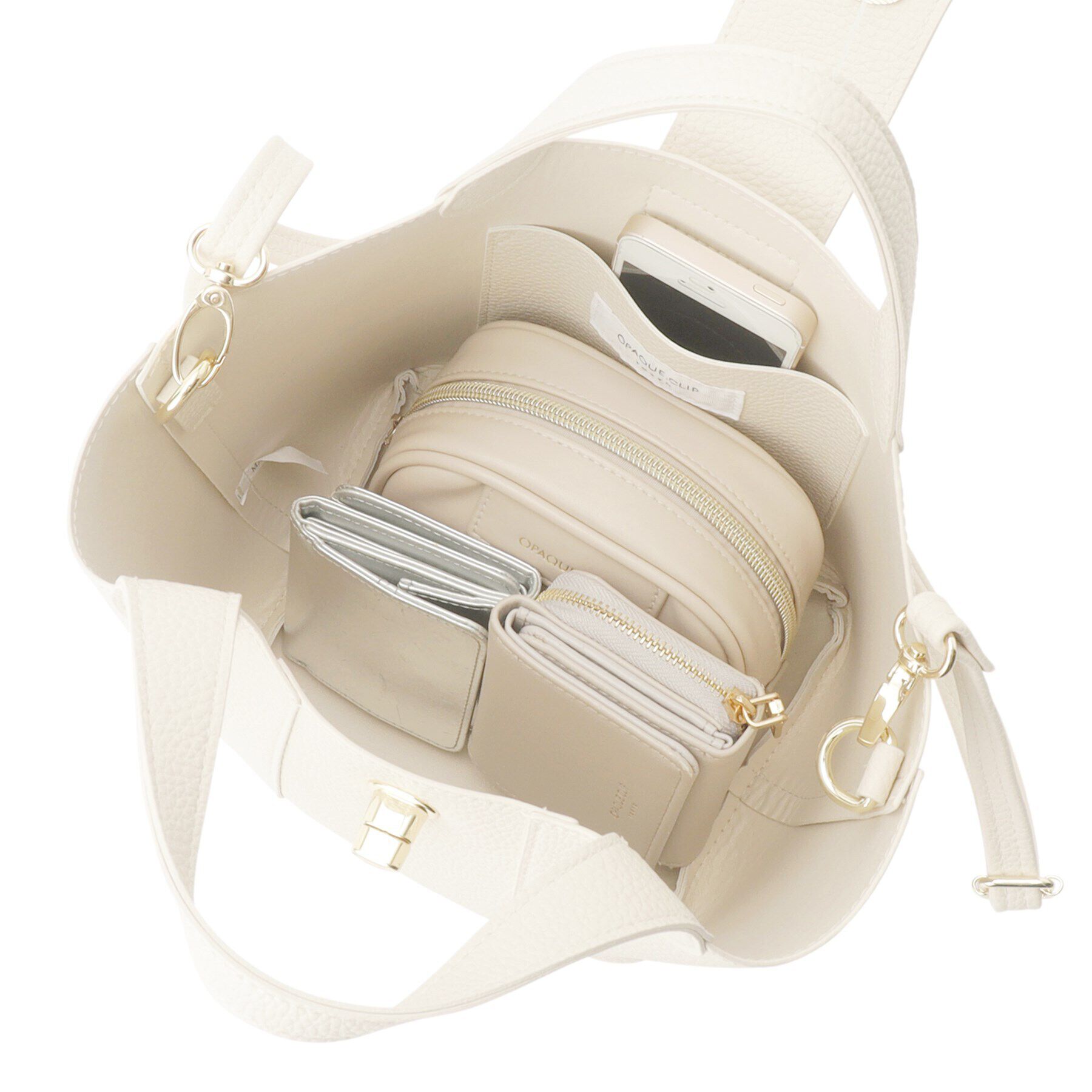 OPAQUE.CLIP「【2WAY】フロントひねりデザイントートバッグ」|トートバッグ|