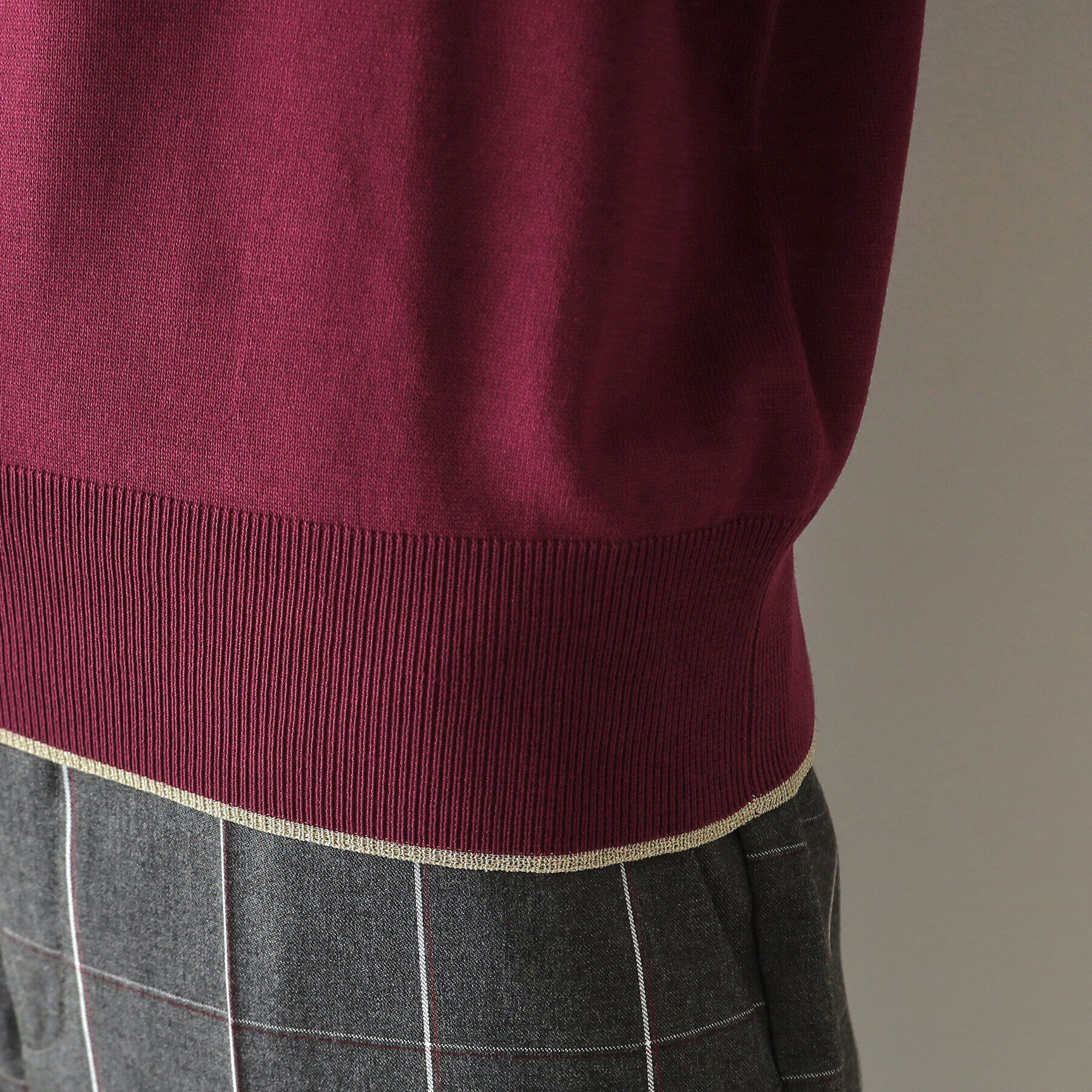 OPAQUE.CLIP「タックデザインスリーブニット【洗濯機洗い可/抗ピル】」|ニット・セーター|