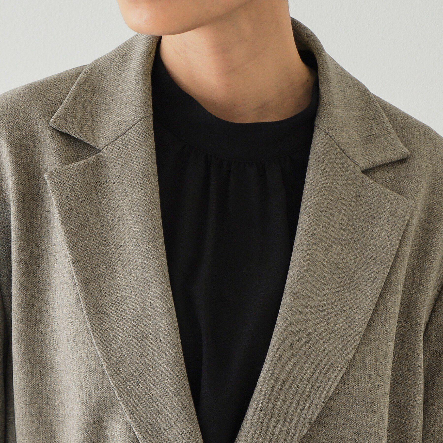 OPAQUE.CLIP「ウエストベルト テーラードジャケット【洗濯機洗い可】」|テーラードジャケット|