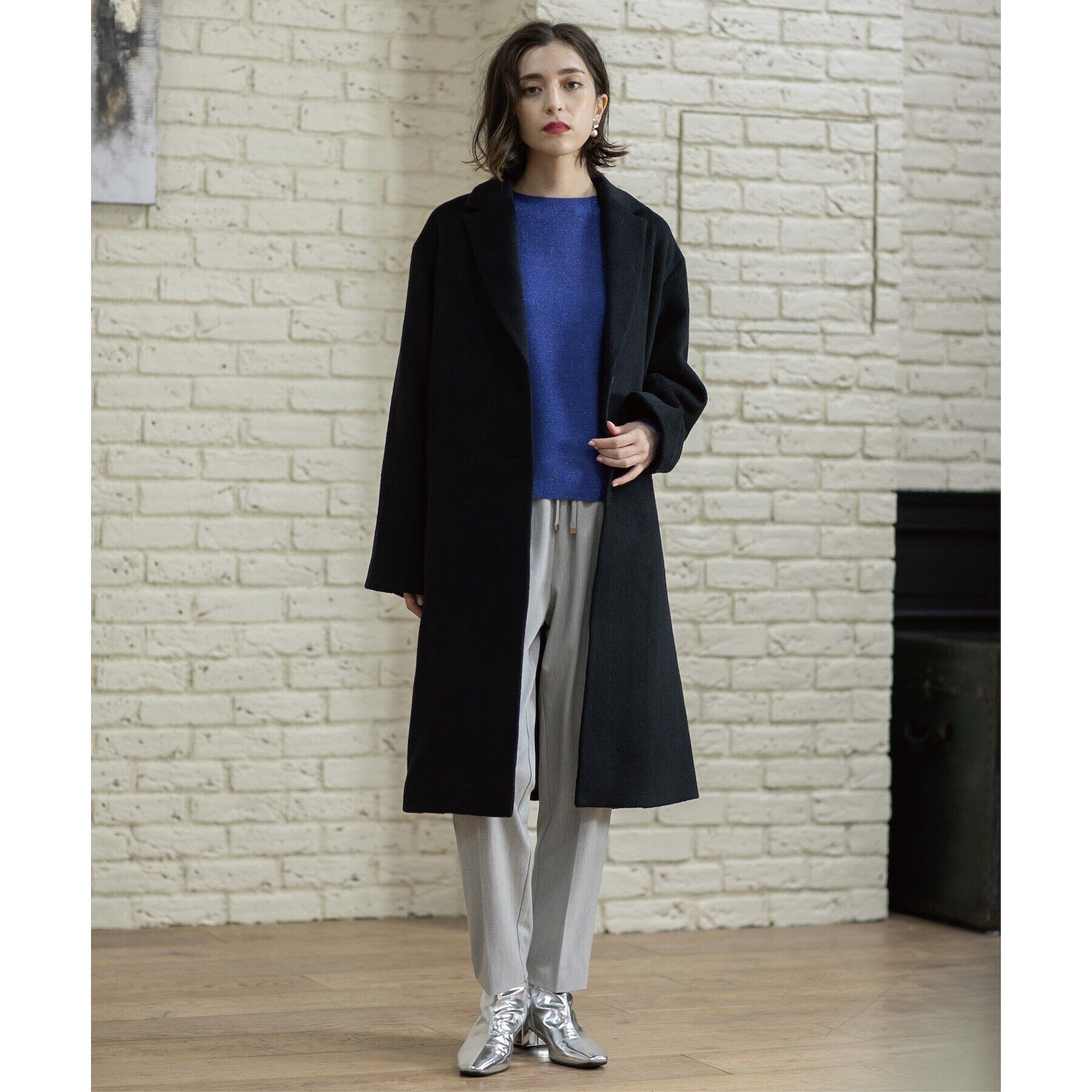 OPAQUE.CLIP「《SS-LLsize》裏起毛ストレッチイージーテーパードパンツ【蓄熱素材/洗濯機洗い可】」|その他|