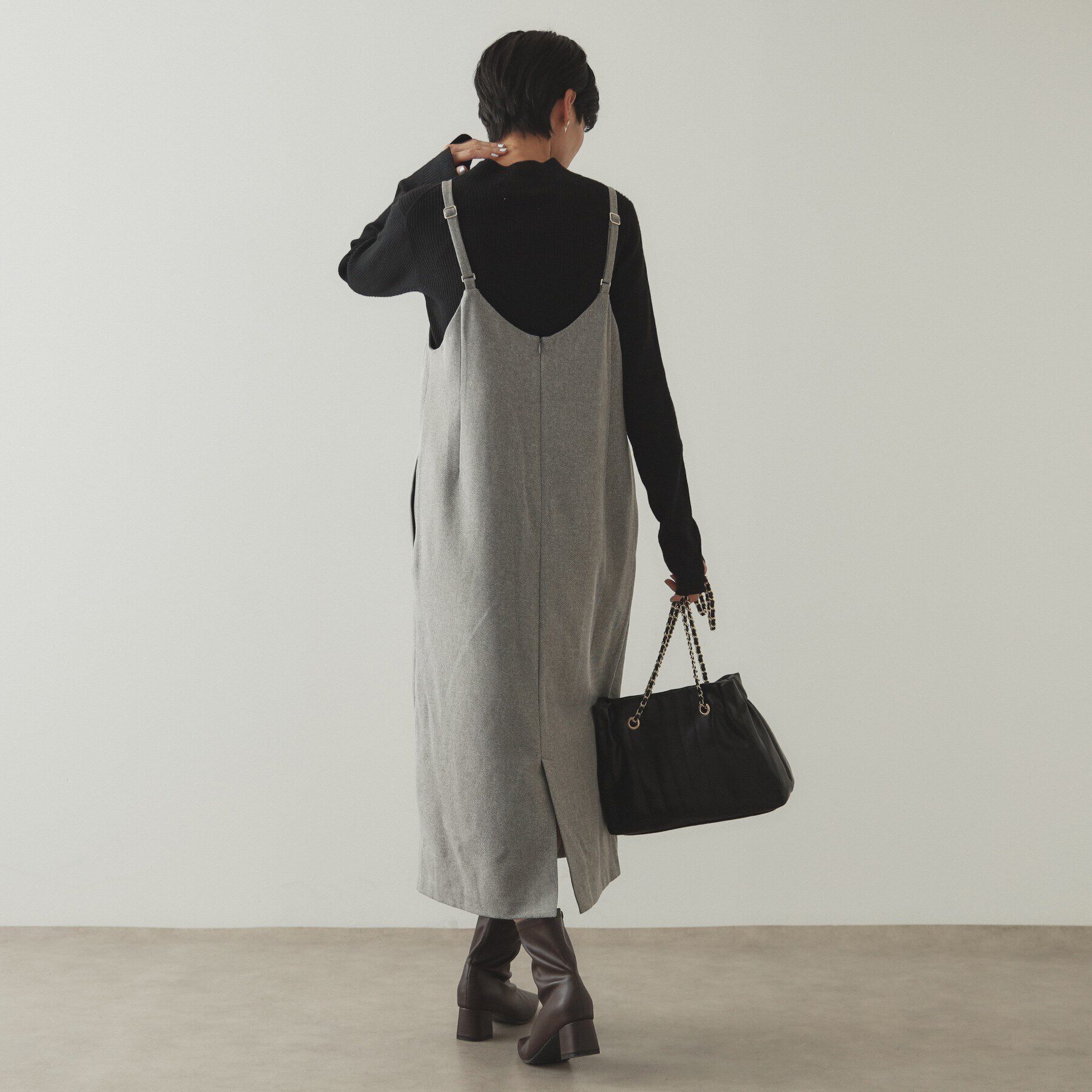 OPAQUE.CLIP「ハイネックリブニット／FILIVIVI・フィルビビ【洗濯機洗い可】」|ニット・セーター|