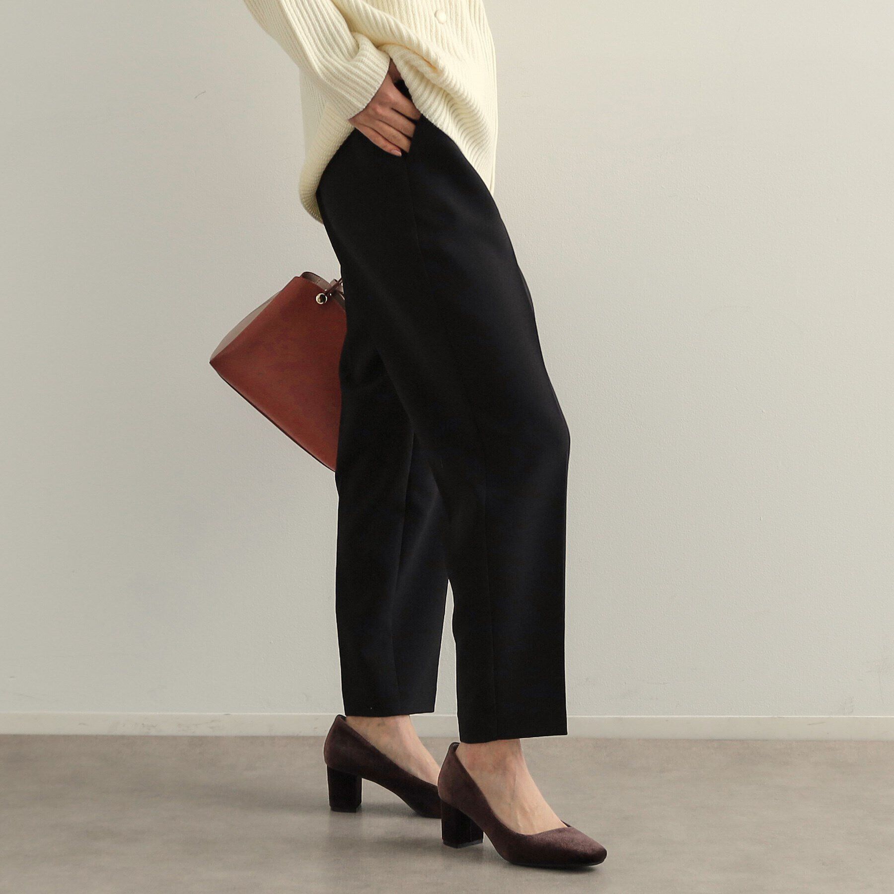 OPAQUE.CLIP「《SS-LLsize》美脚ストレッチイージーテーパードパンツ【洗濯機洗い可】」|その他|