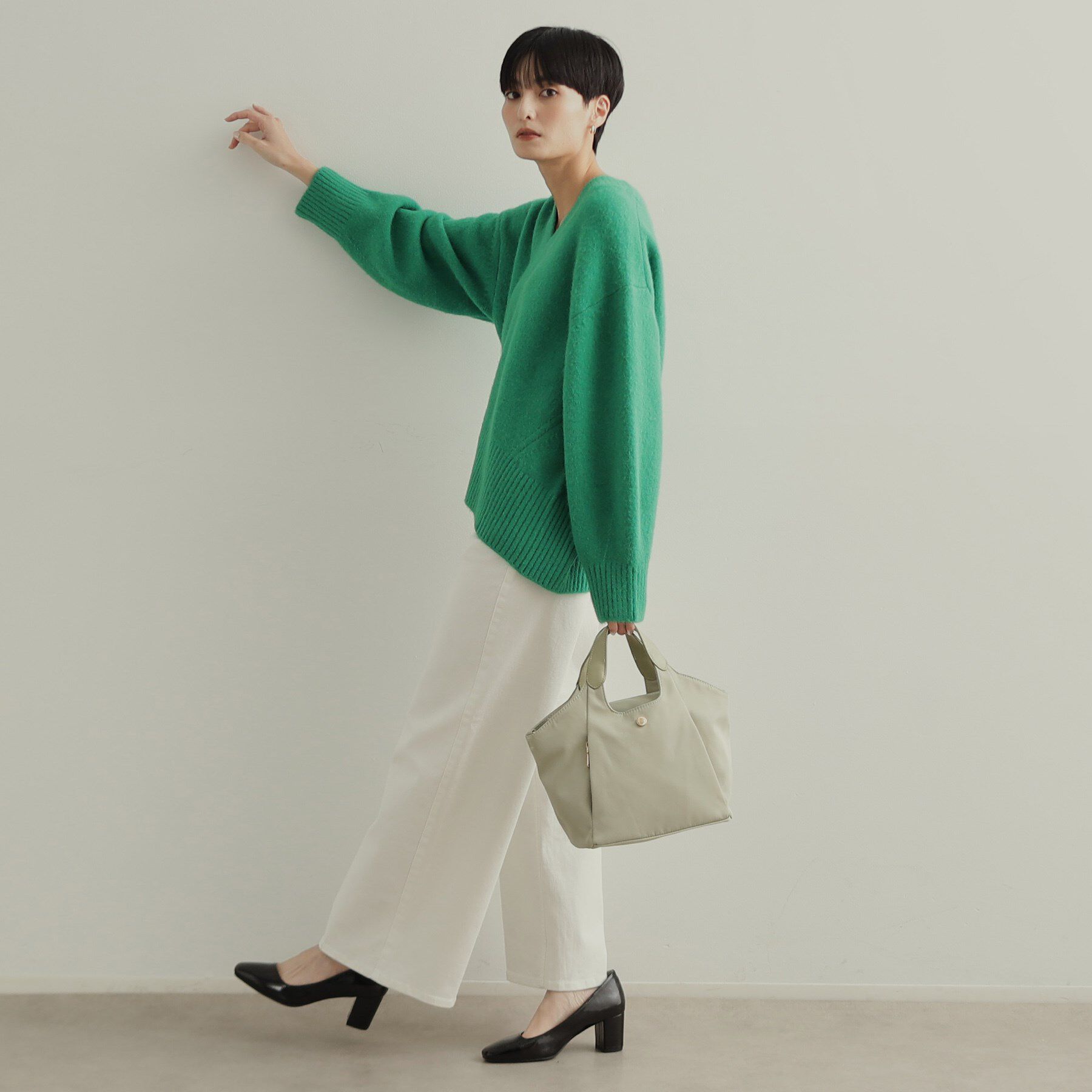 OPAQUE.CLIP「《SS-LLsize》ストレッチバギーデニム【洗濯機洗い可】」|デニム|