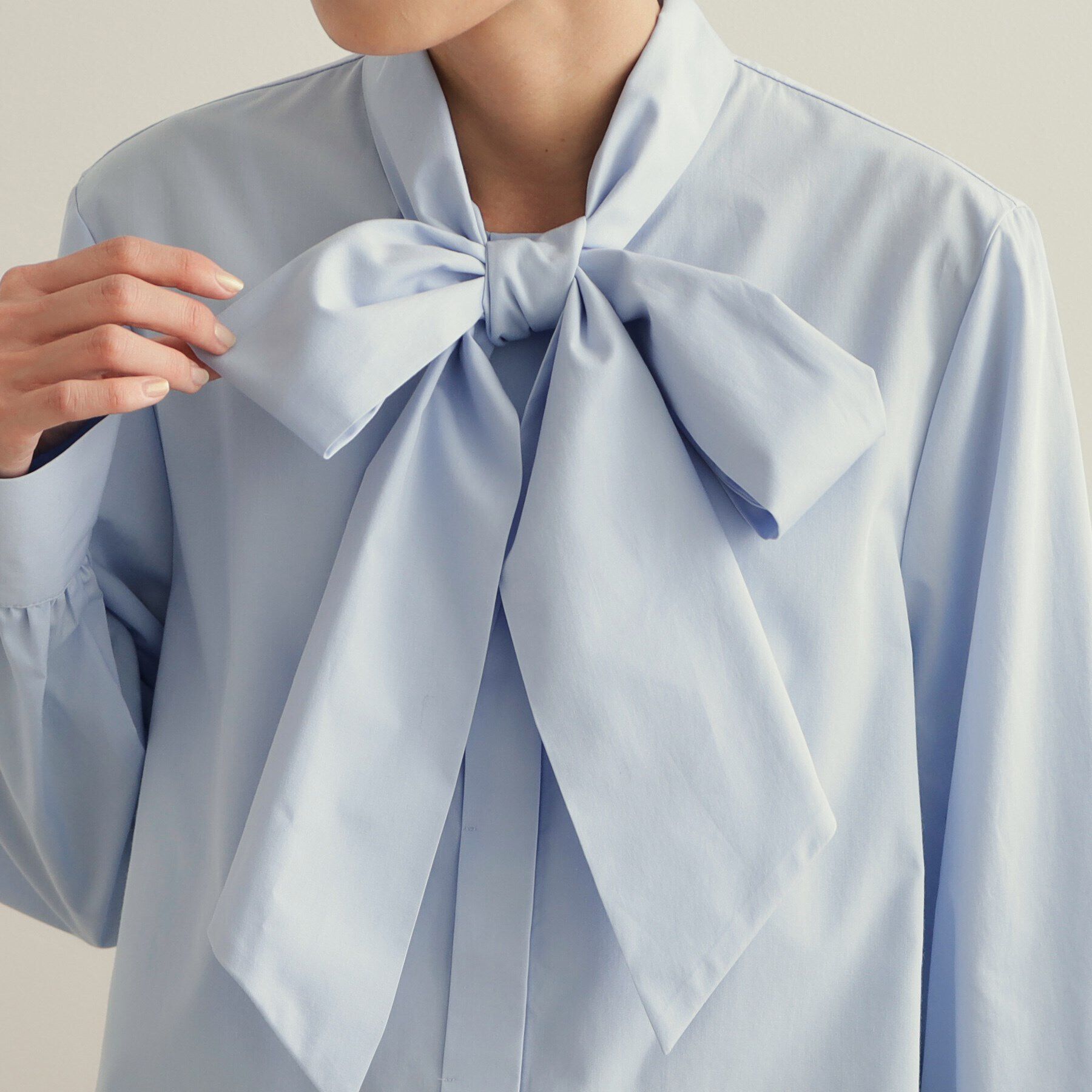 OPAQUE.CLIP「《STORY掲載》ボウタイシャツブラウス/通勤・セレモニー対応【洗濯機洗い可】」|シャツ・ブラウス|