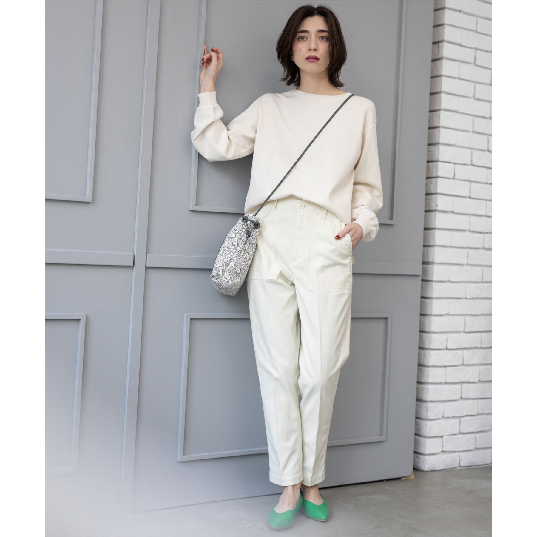 OPAQUE.CLIP「《S-LLサイズ》ストレッチベイカーパンツ【洗濯機洗い可】」|その他|