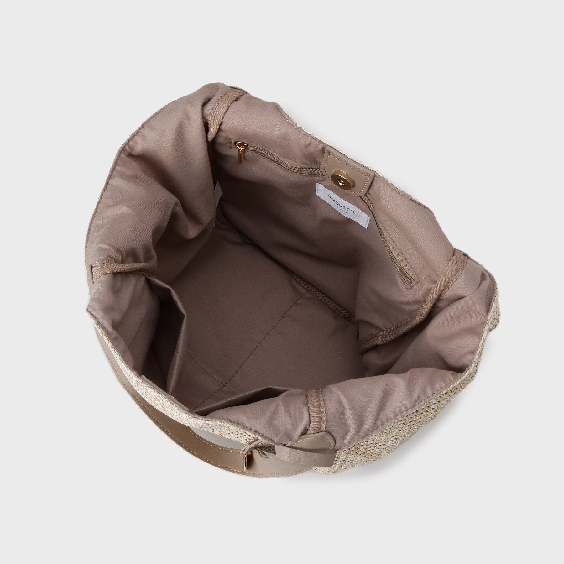 OPAQUE.CLIP「雑材合皮コンビマチ付きトートバッグ」|トートバッグ|