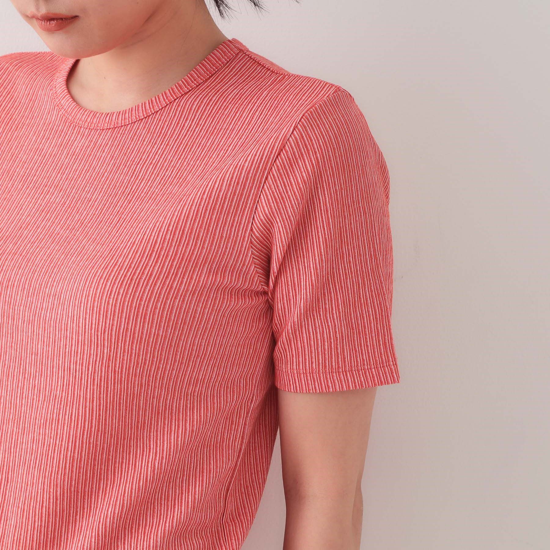 OPAQUE.CLIP「ストライプリブカットソー【洗濯機洗い可】」|Tシャツ・カットソー|