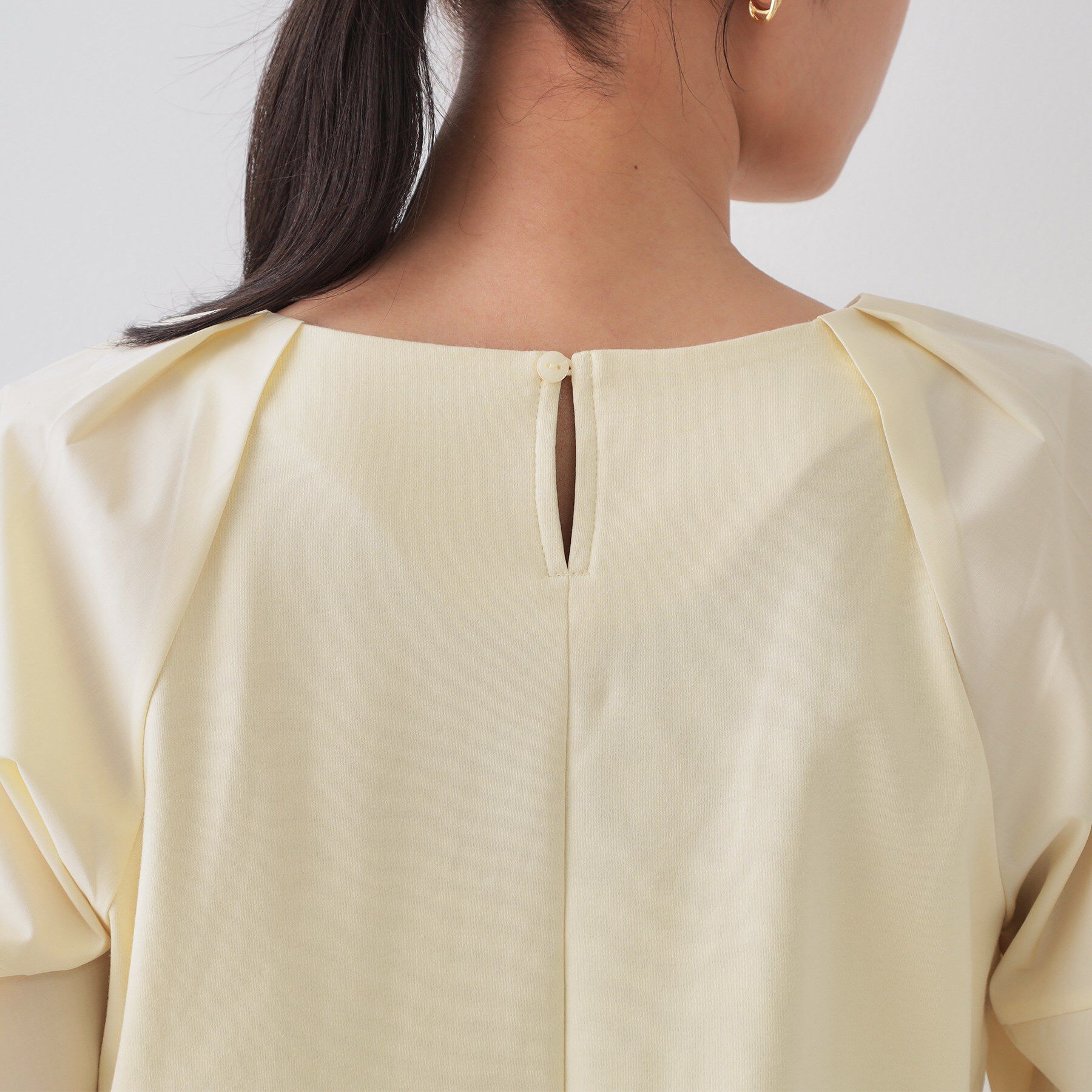 OPAQUE.CLIP「《S-LLサイズ》ランタンスリーブトップス【UV/接触冷感/洗濯機洗い可】」|Tシャツ・カットソー|