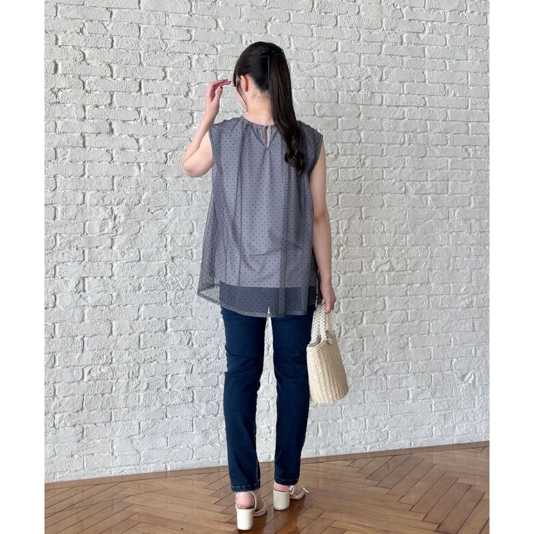 Couture broach「【インしないでキマる】フロッキードットチュニック」|チュニック|