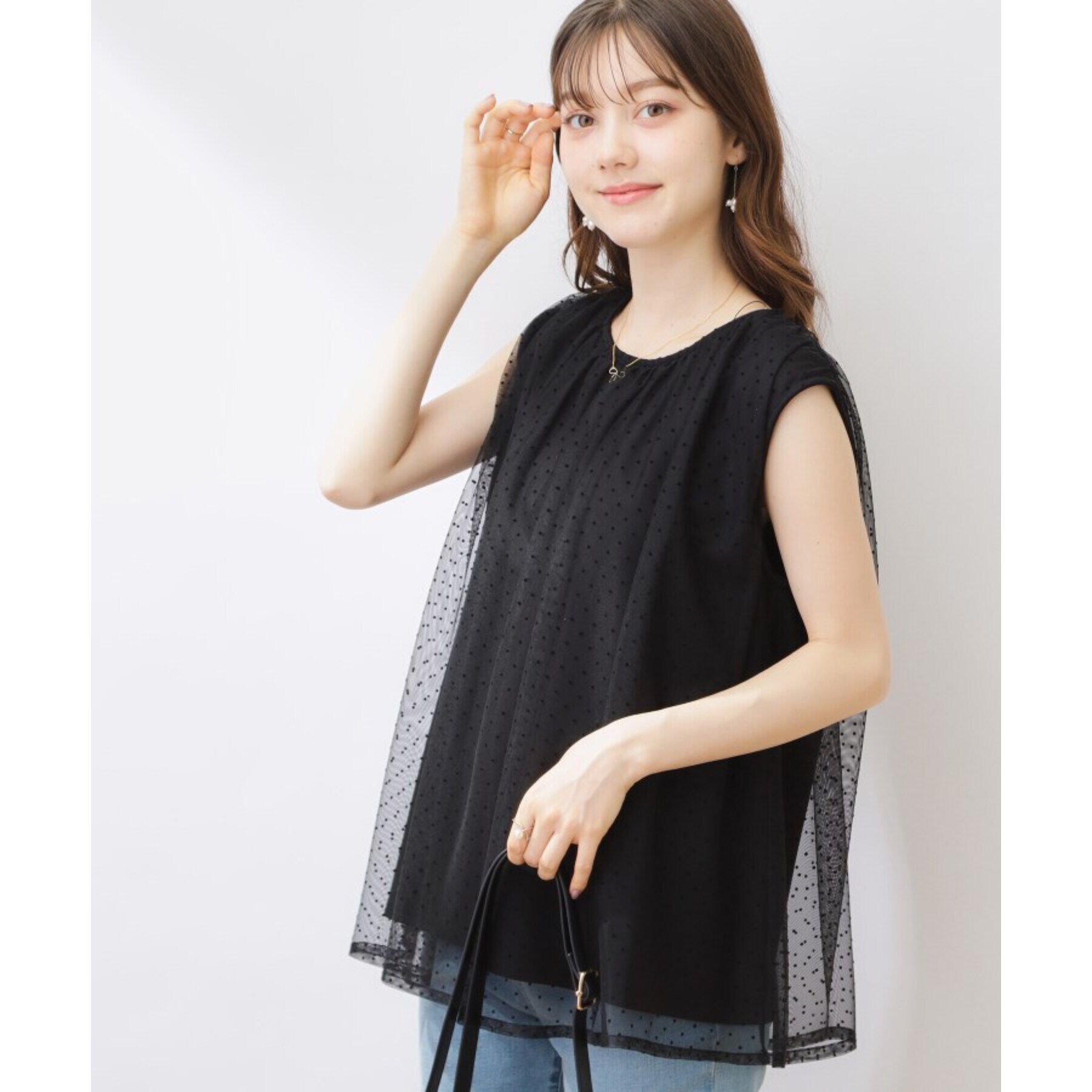 Couture broach「【インしないでキマる】フロッキードットチュニック」|チュニック|