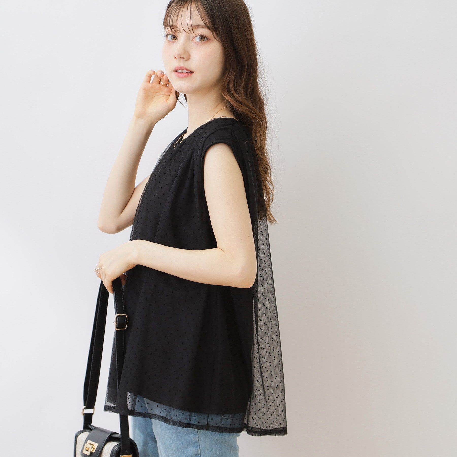 Couture broach「【インしないでキマる】フロッキードットチュニック」|チュニック|