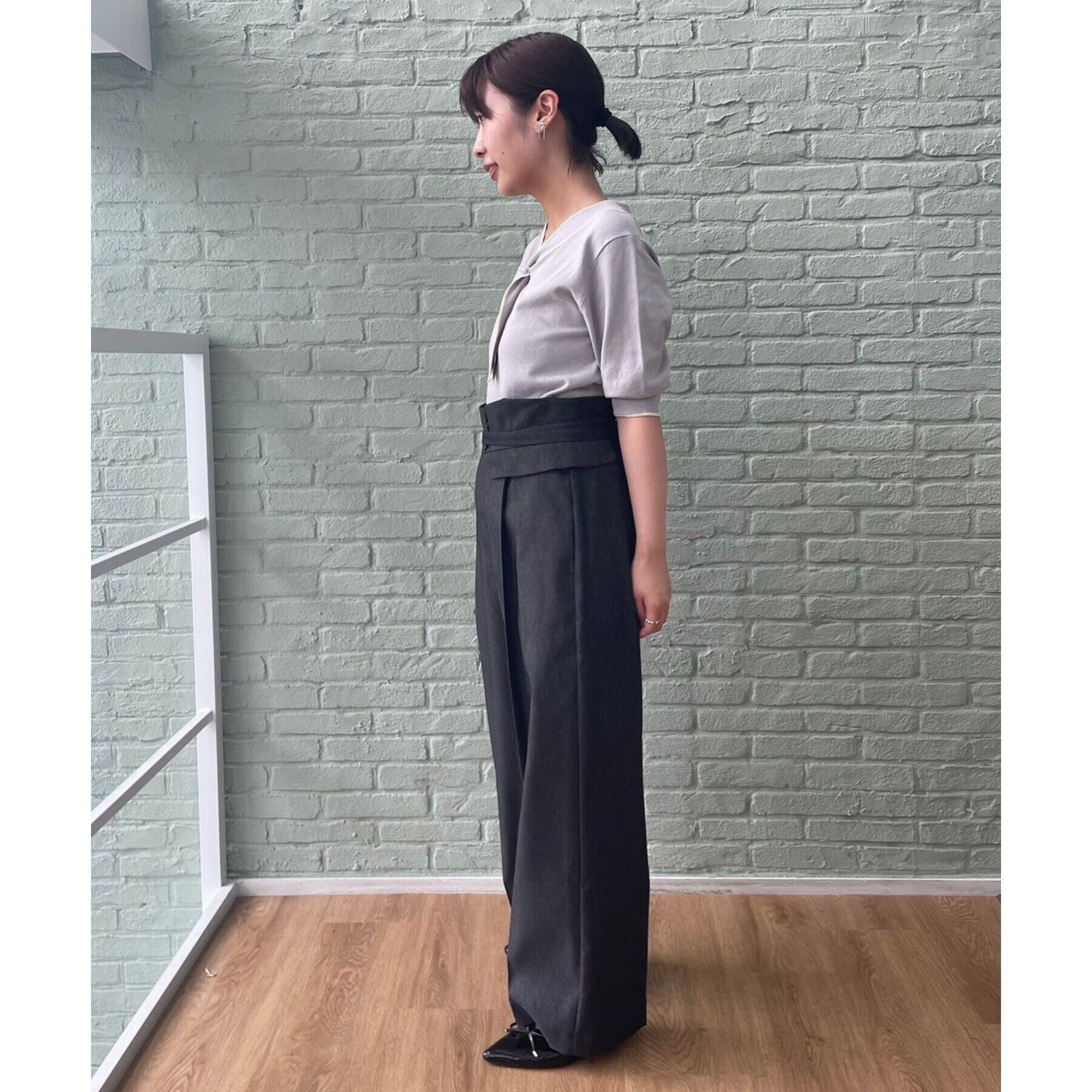 Couture broach「【スッキリきれい見え】デニムライクワイドパンツ」|その他|