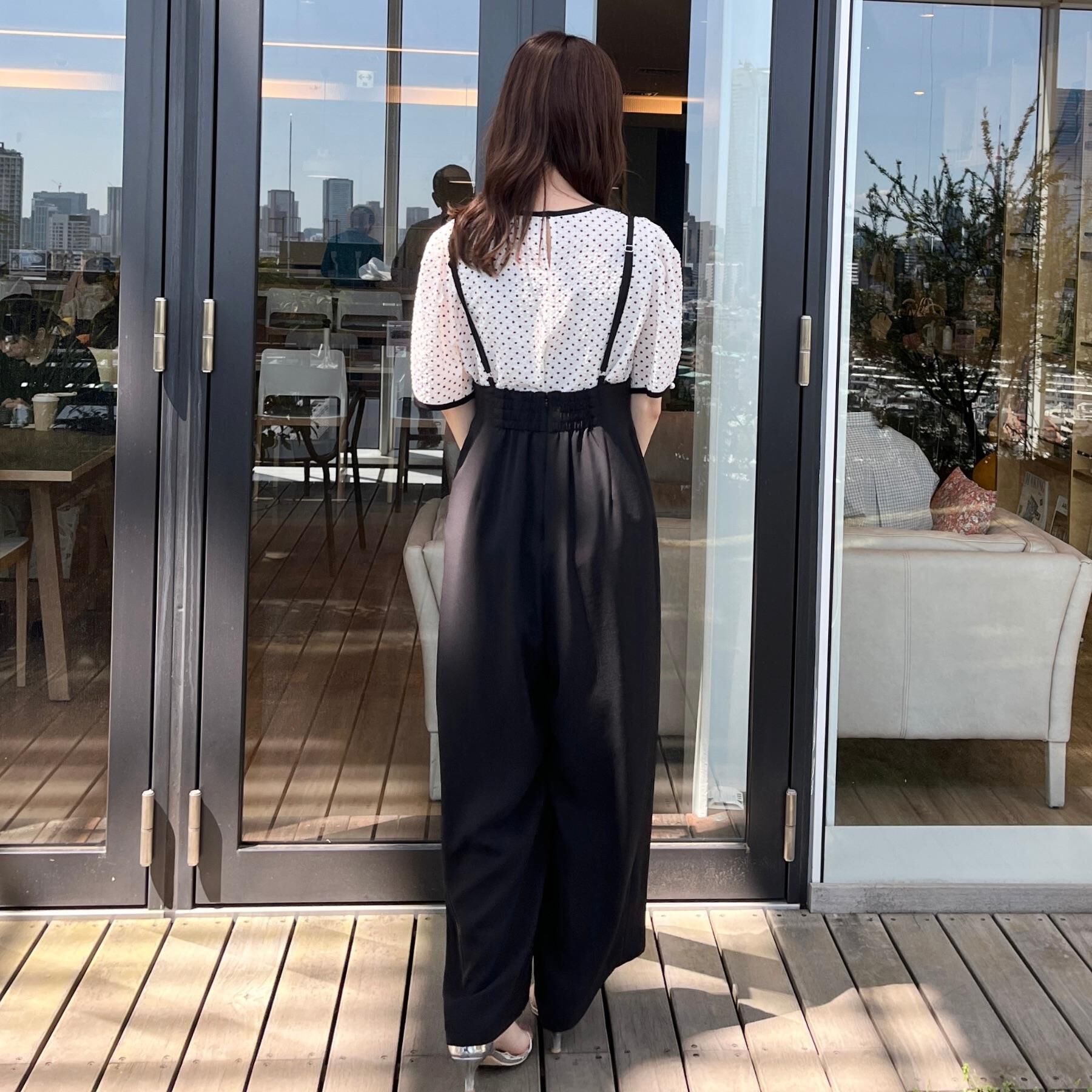 Couture broach「【フェミニン・二の腕カバー・通勤】サッカードットデザインブラウス」|シャツ・ブラウス|