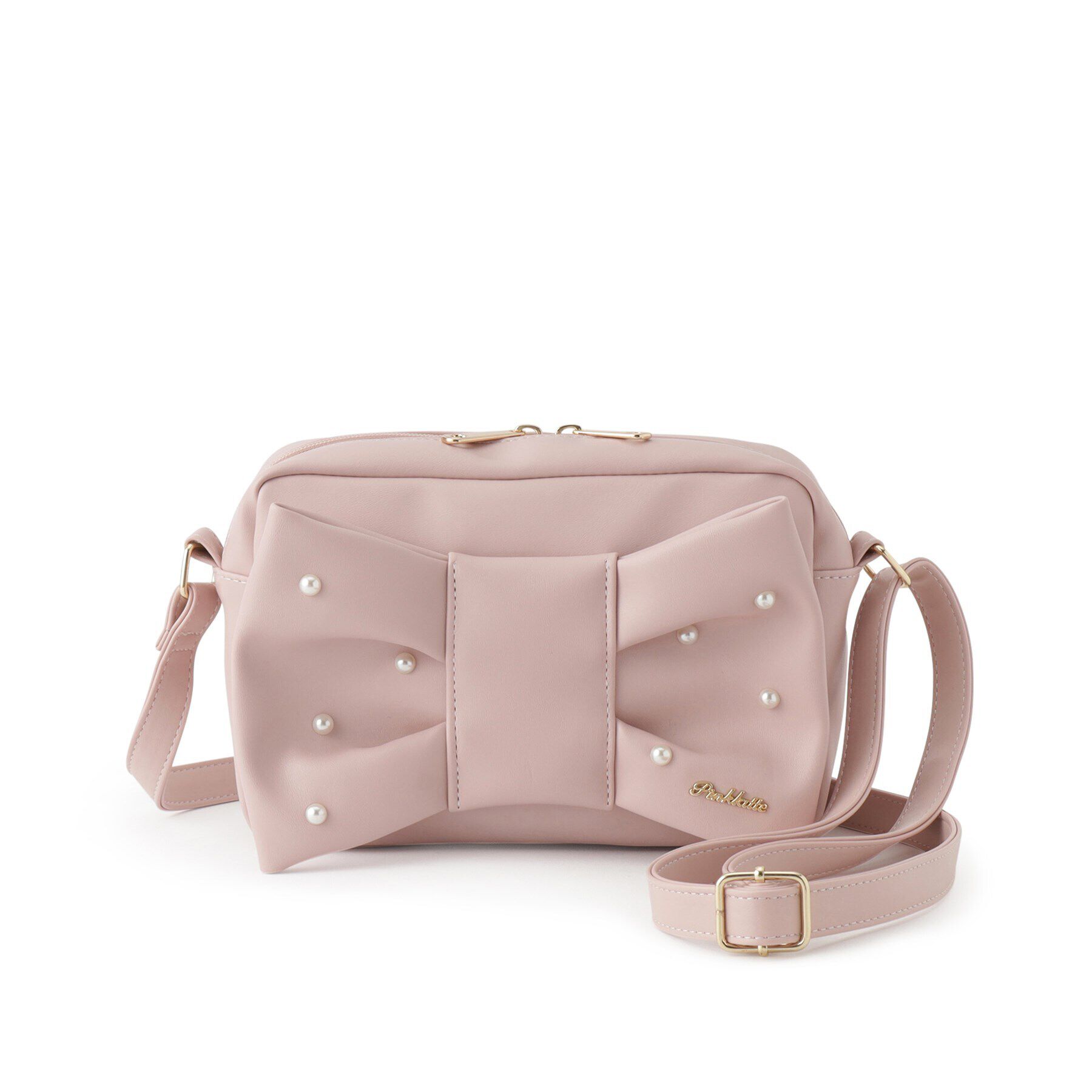 PINK-latte「ガーリーリボンショルダー」|ショルダー・メッセンジャー|